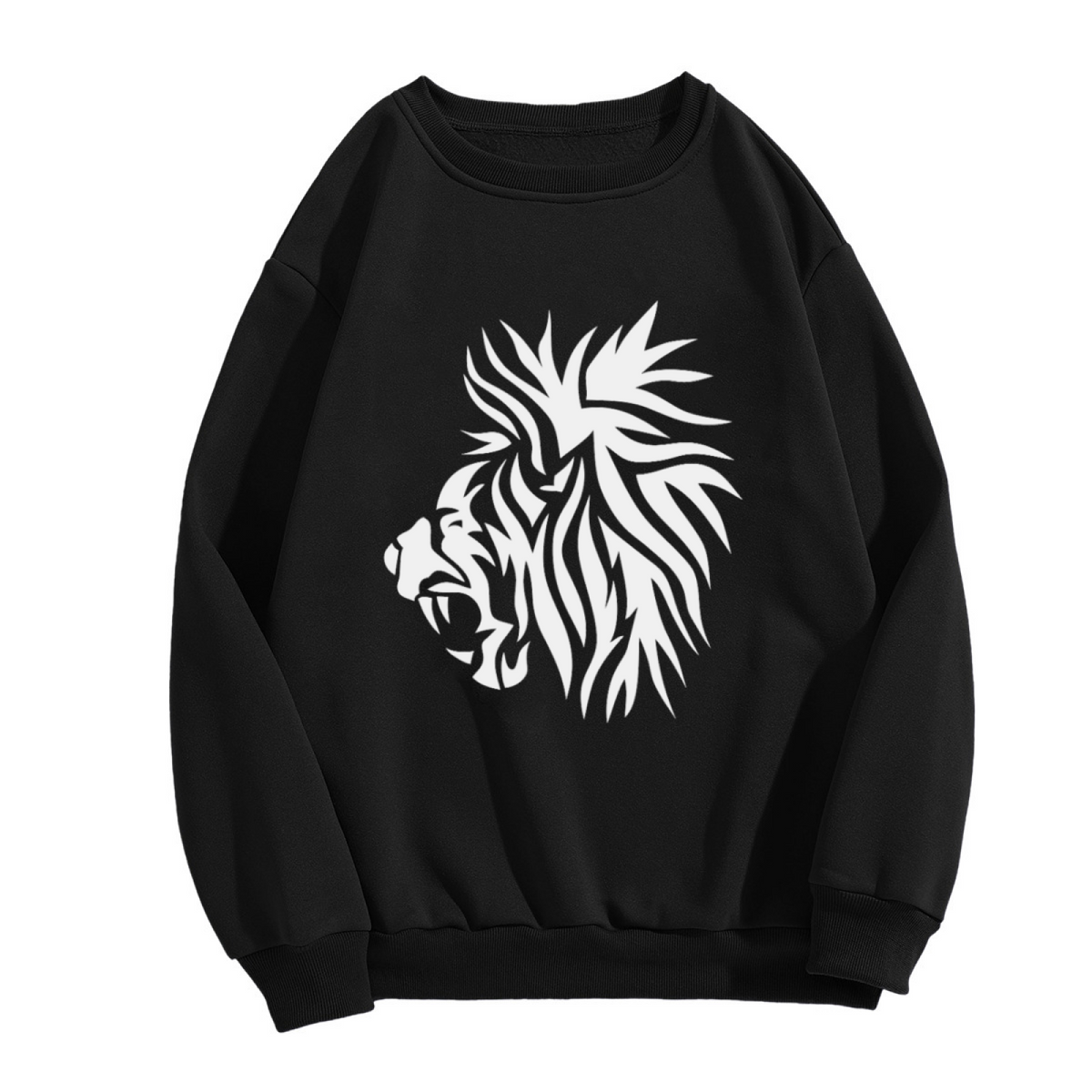 Lion Head Graphic - Crewneck Sweatshirt | Lion Lover, Lion Gift, Animal Design Gift