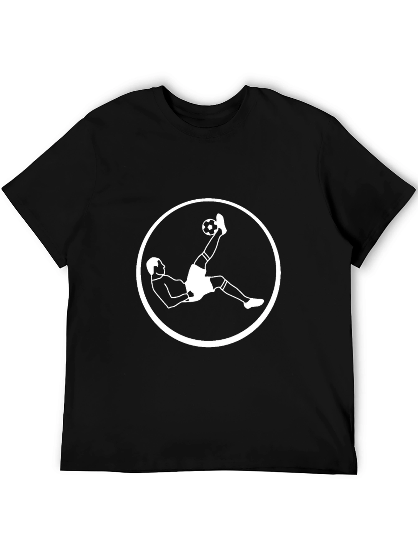 Soccer Bicycle Kick Black T-Shirt