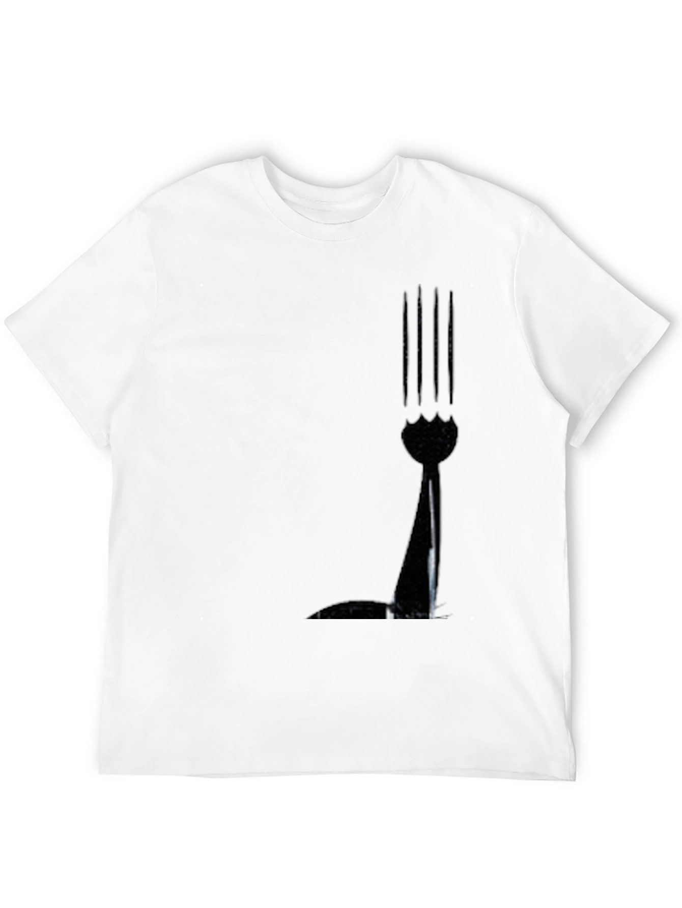 Abstract Black Graphic Tee - Modern Art Shirt