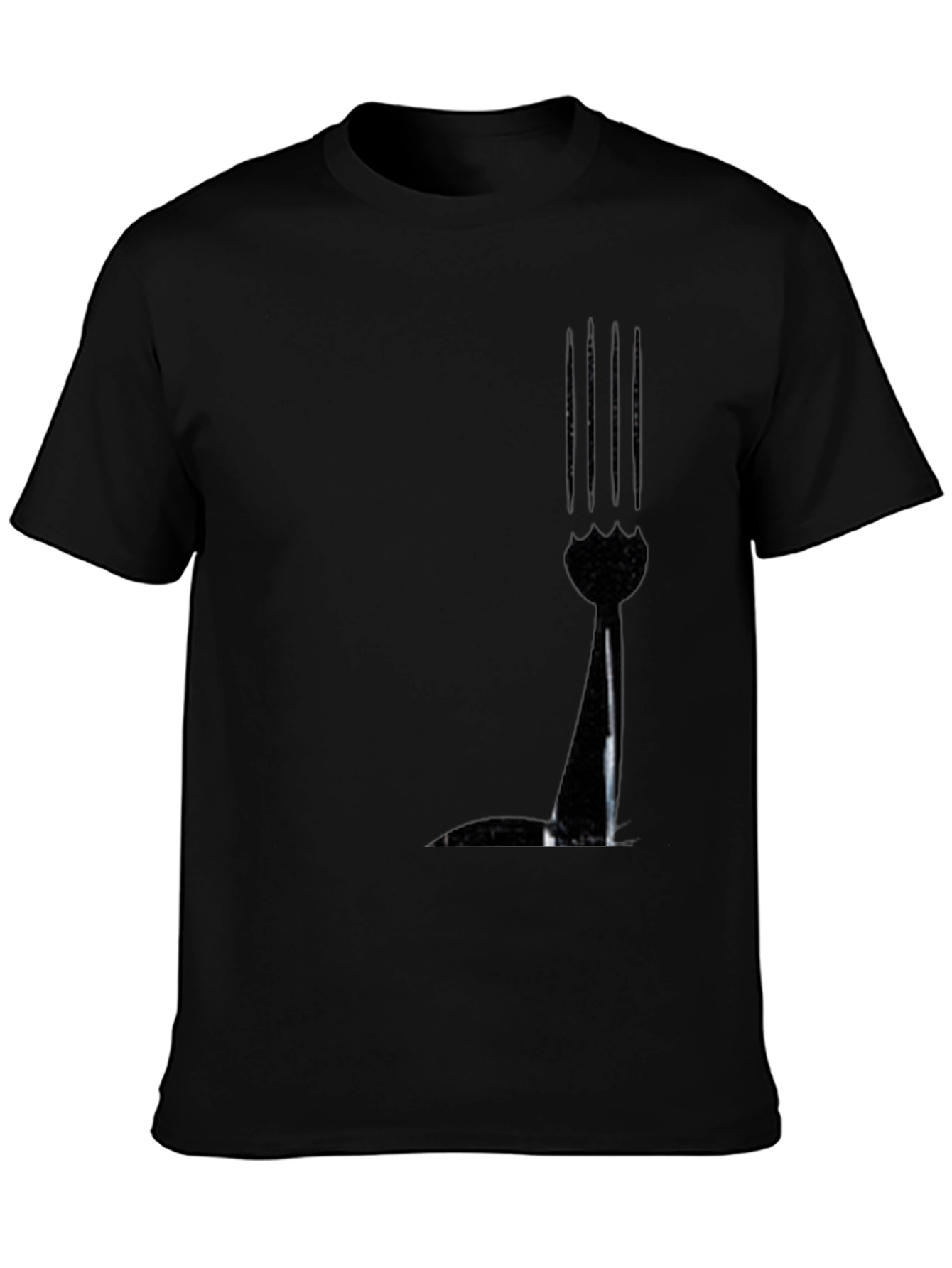 Abstract Black Graphic Tee - Modern Art Shirt