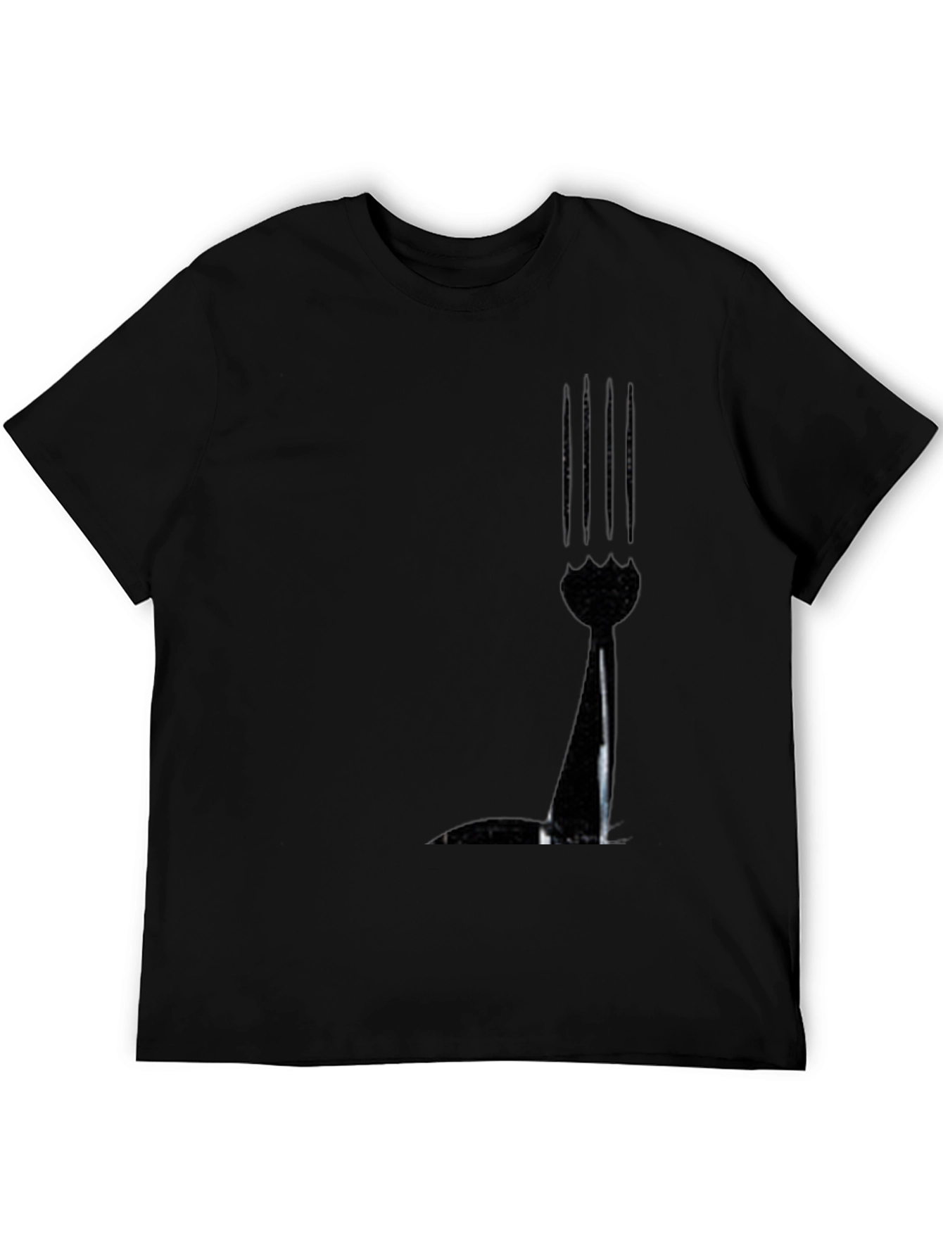 Abstract Black Graphic Tee - Modern Art Shirt