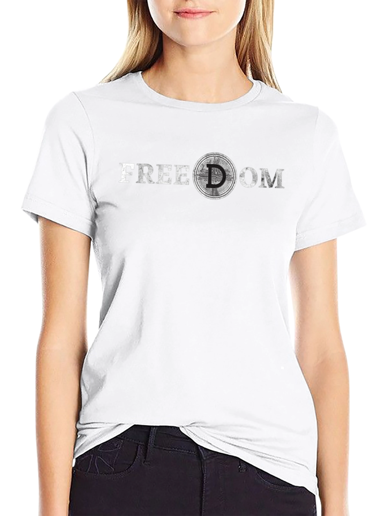 Freedom Graphic Tee - Crypto Design