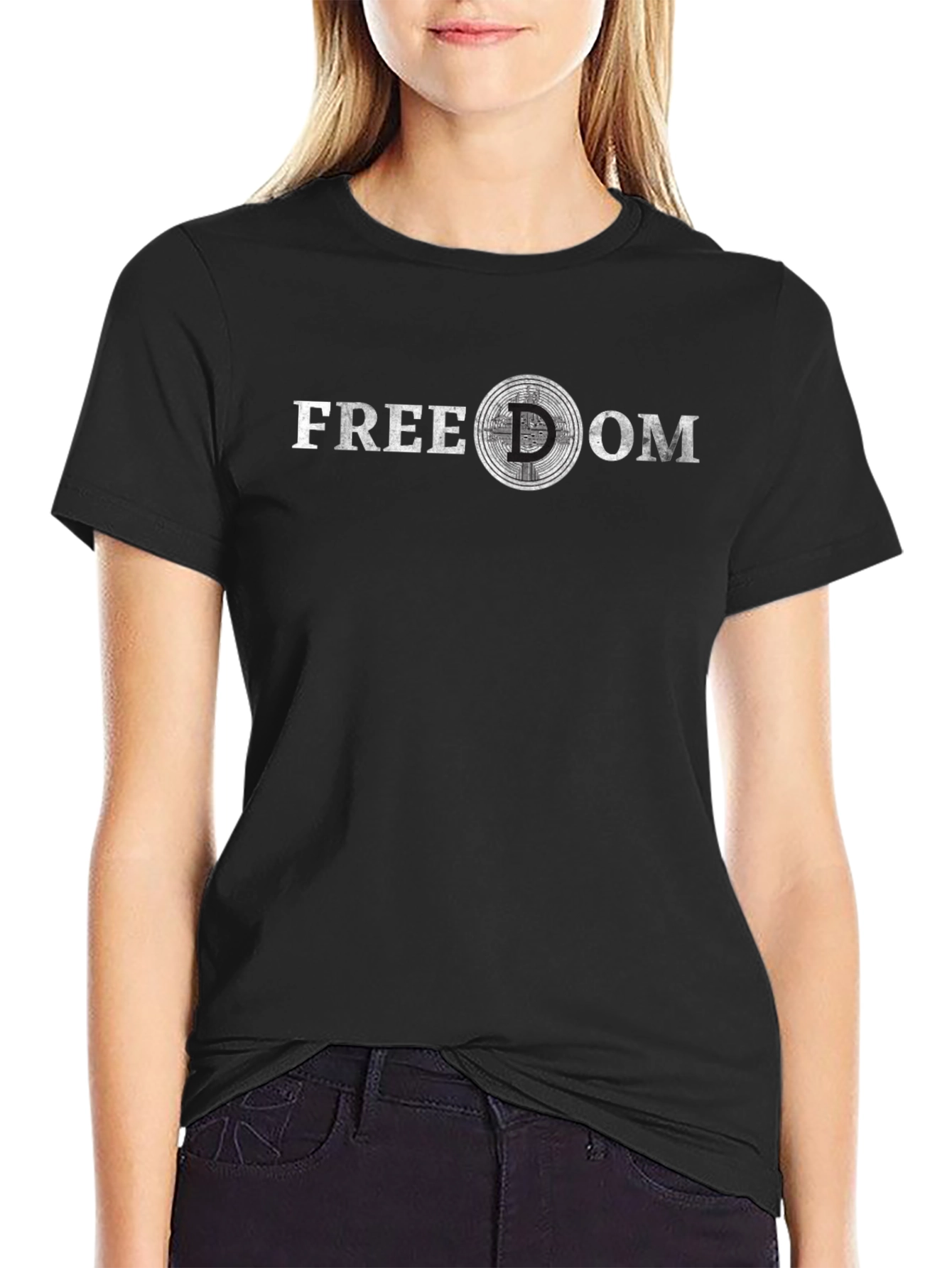 Freedom Graphic Tee - Crypto Design