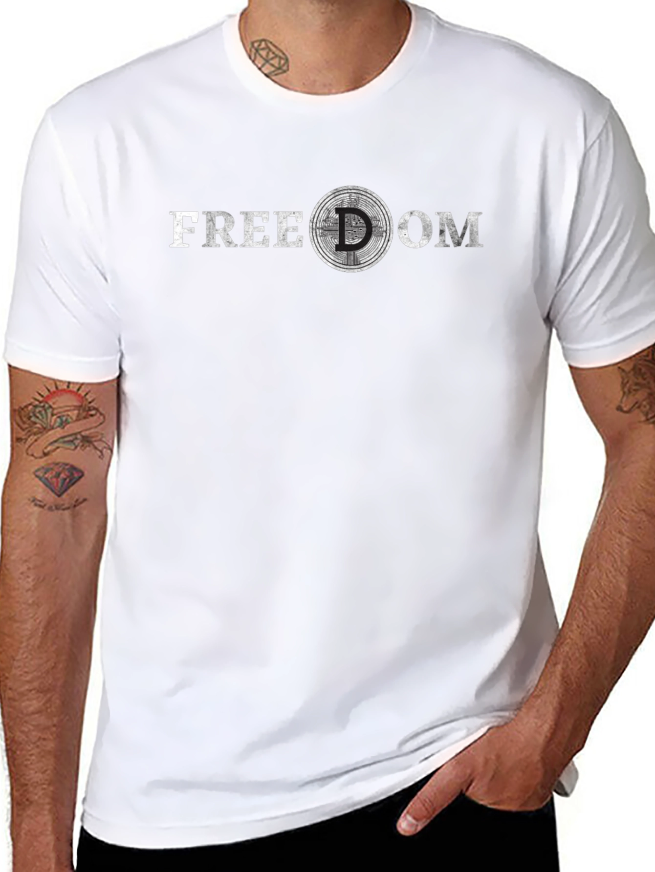 Freedom Graphic Tee - Crypto Design