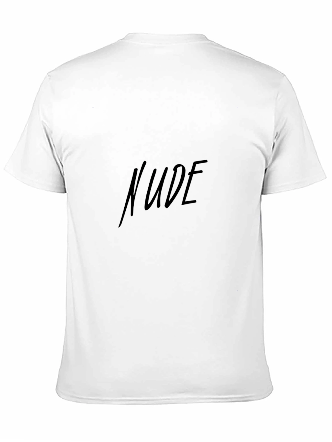 Mens Black Graphic T-Shirt - Nude