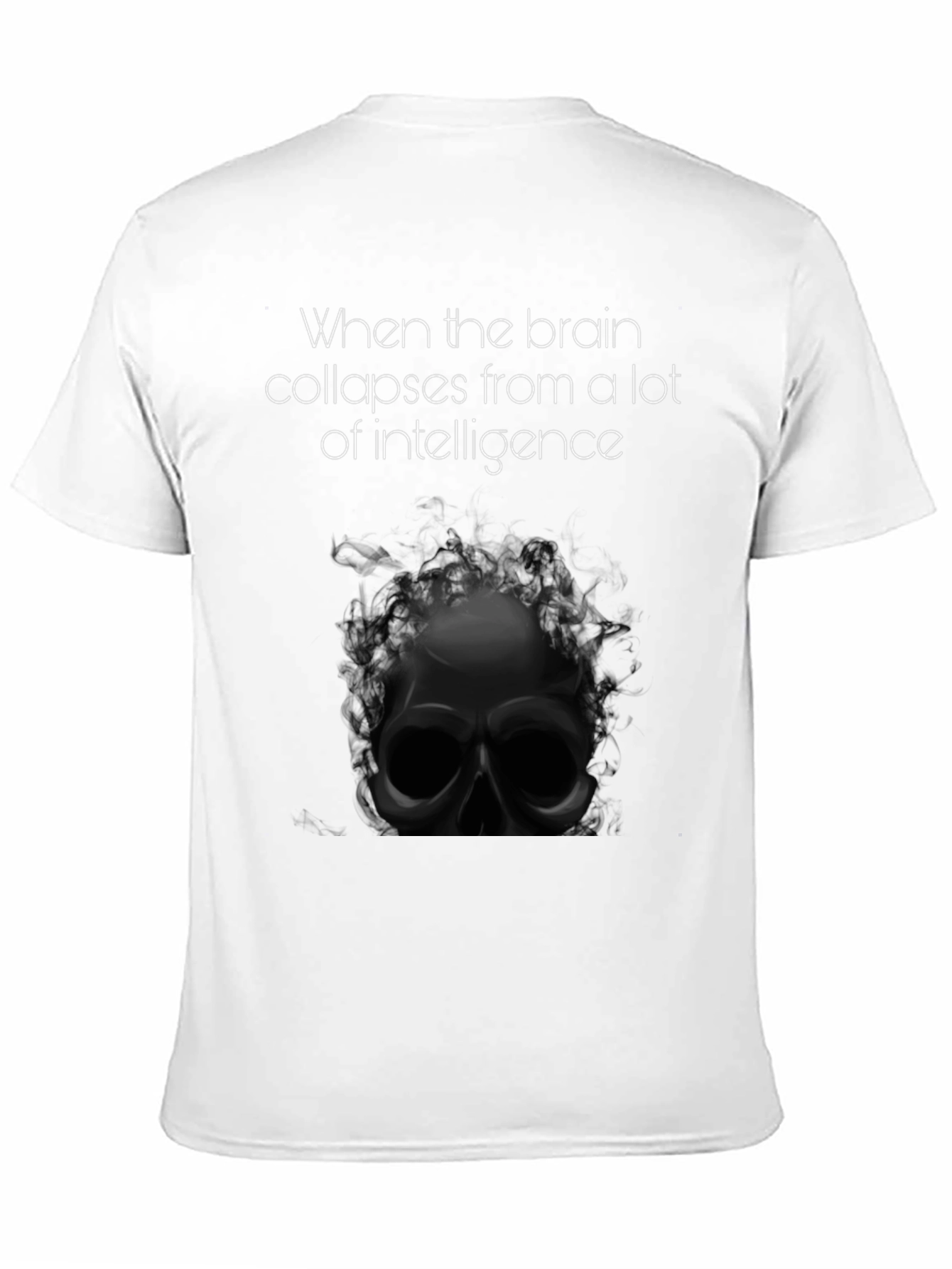 Intelligence Overload Tee - Skull Graphic T-Shirt