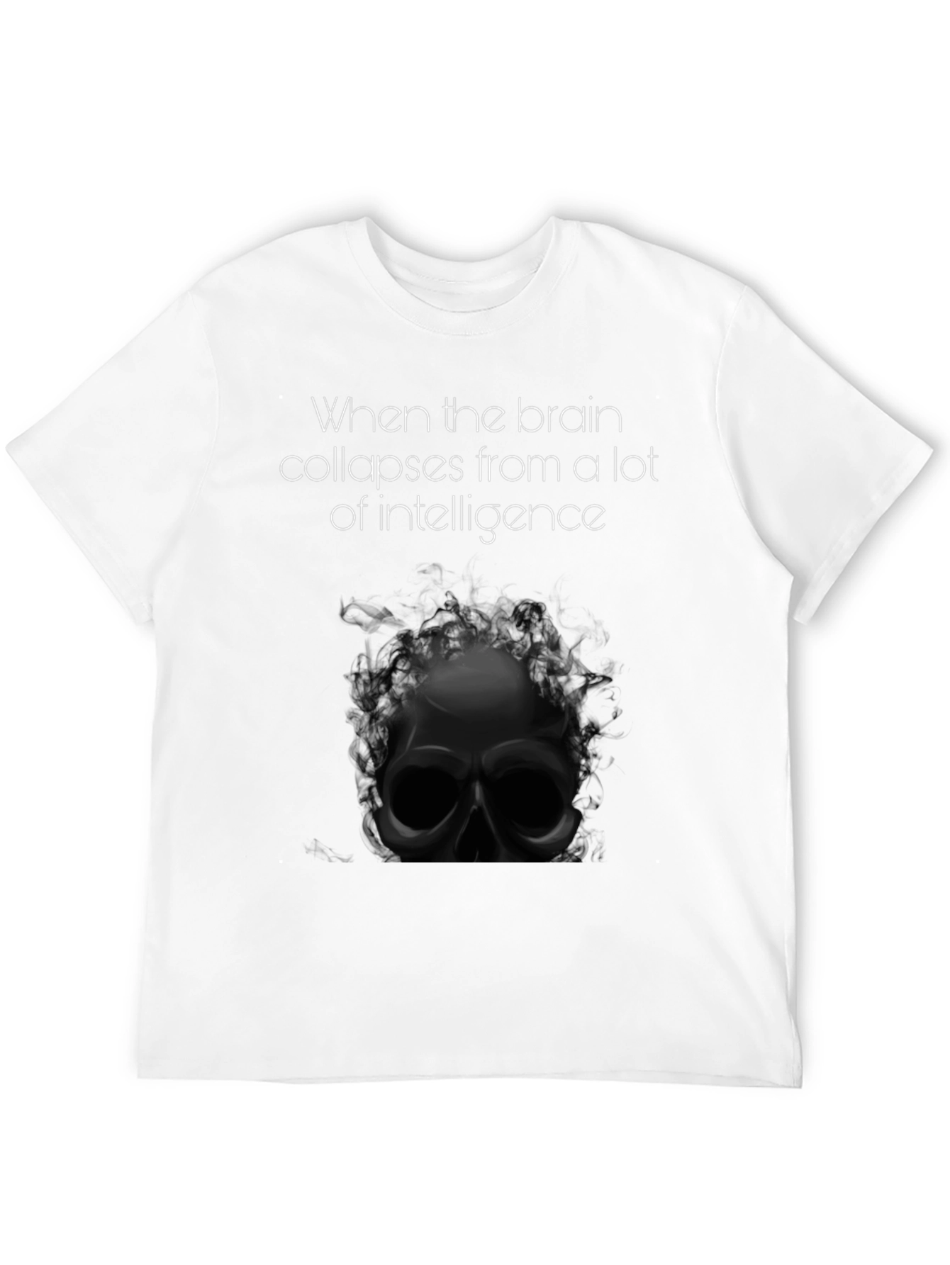 Intelligence Overload Tee - Skull Graphic T-Shirt