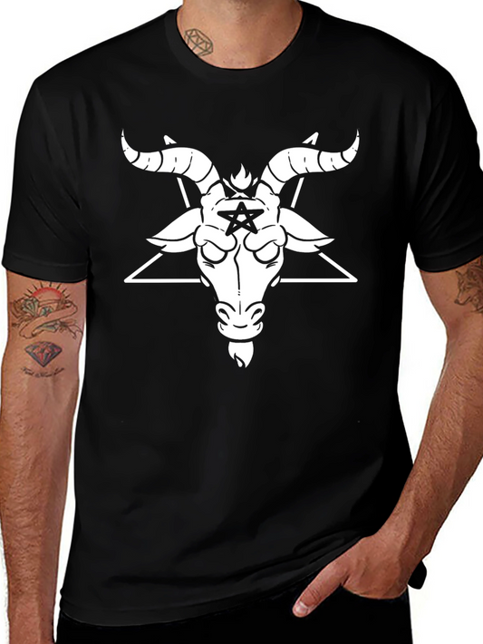 Baphomet Graphic T-Shirt - Black