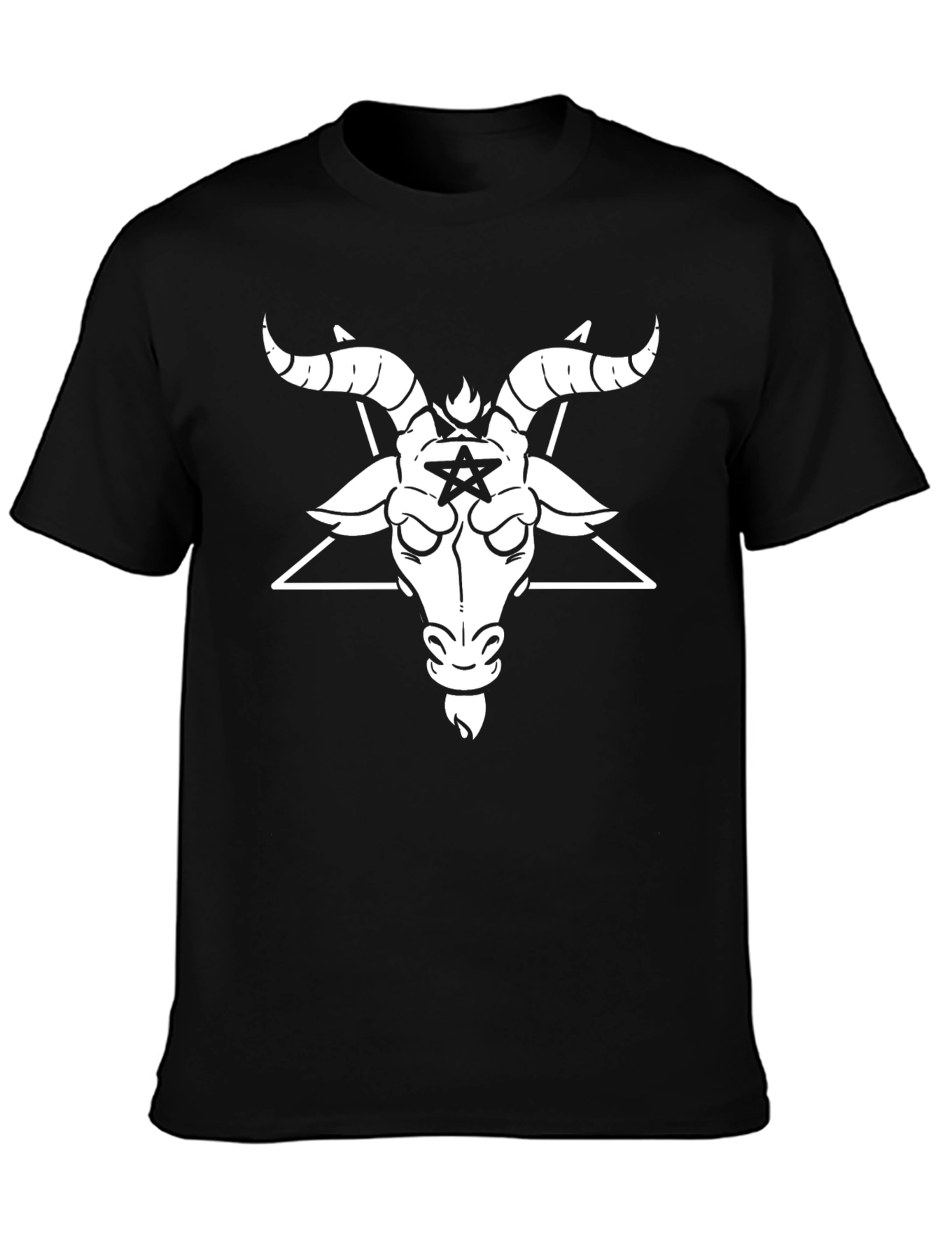 Baphomet Graphic T-Shirt - Black