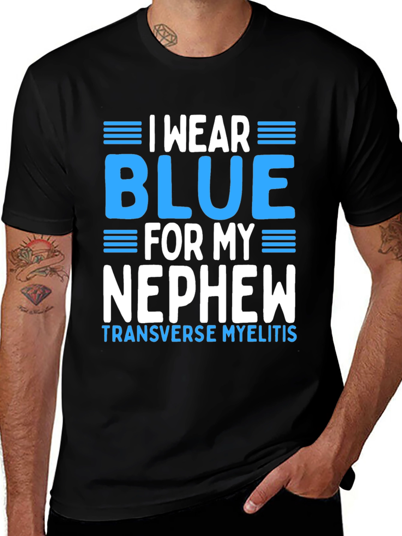 I Wear Blue For My Nephew T-Shirt