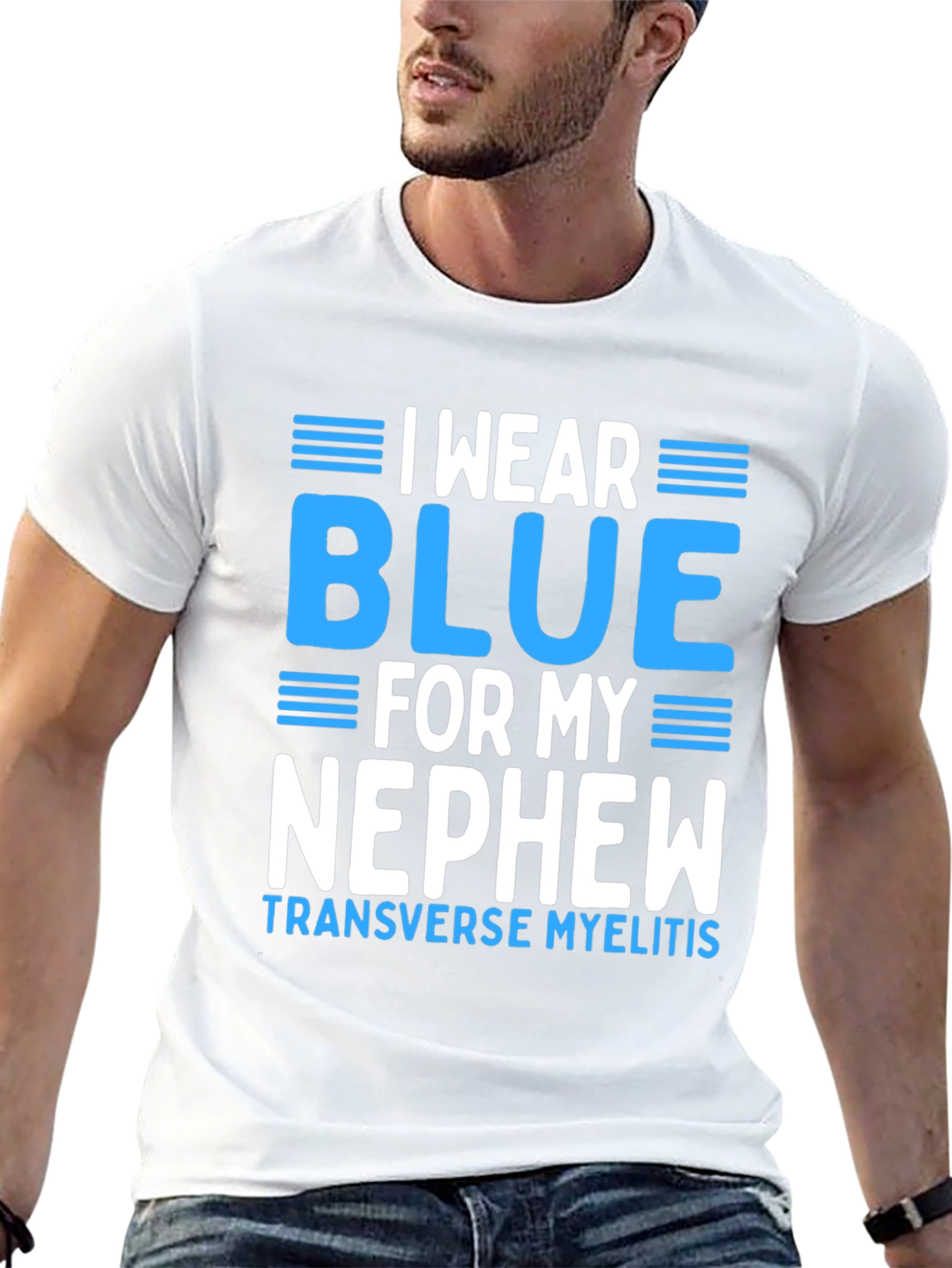 I Wear Blue For My Nephew T-Shirt