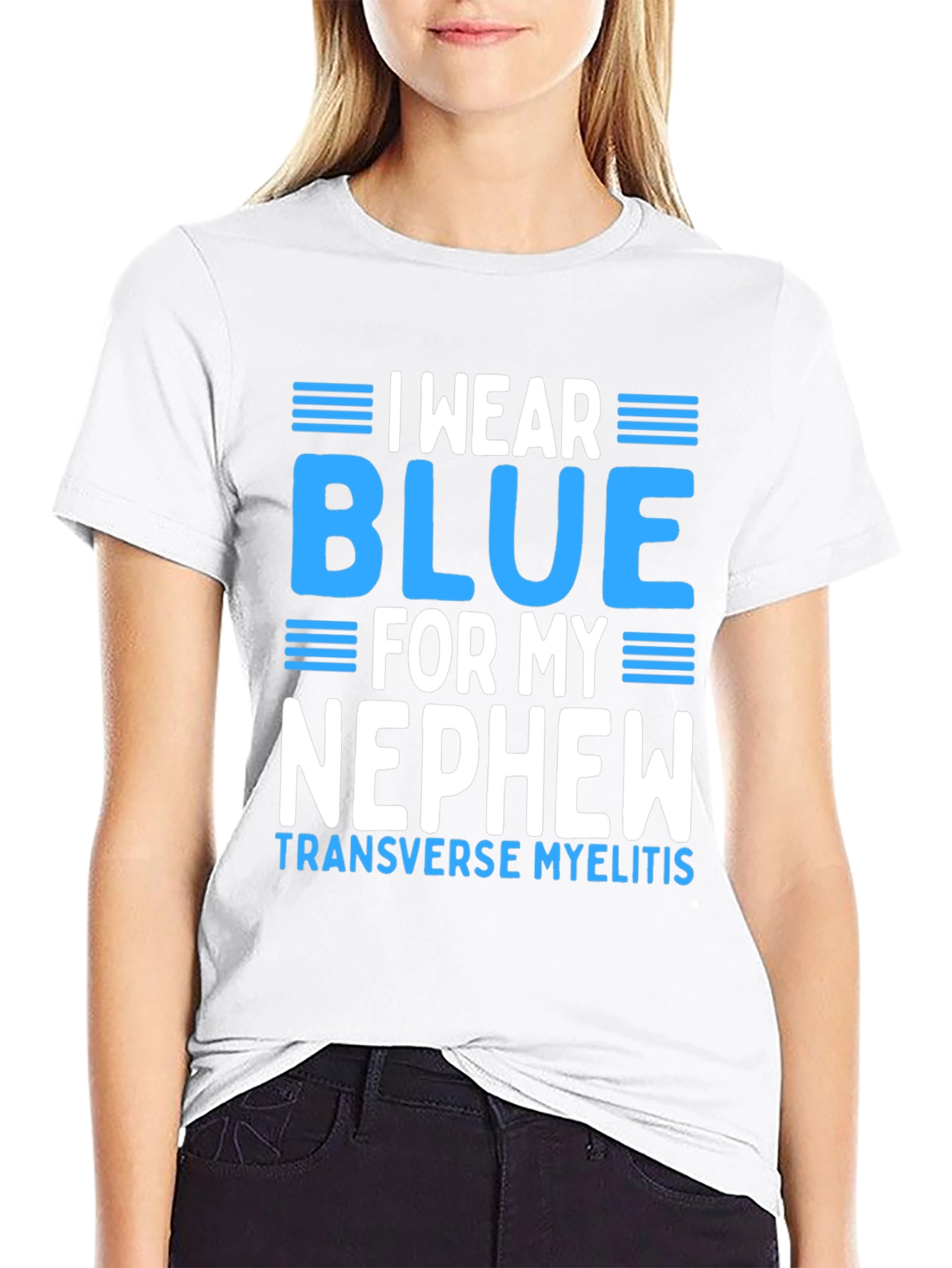 I Wear Blue For My Nephew T-Shirt