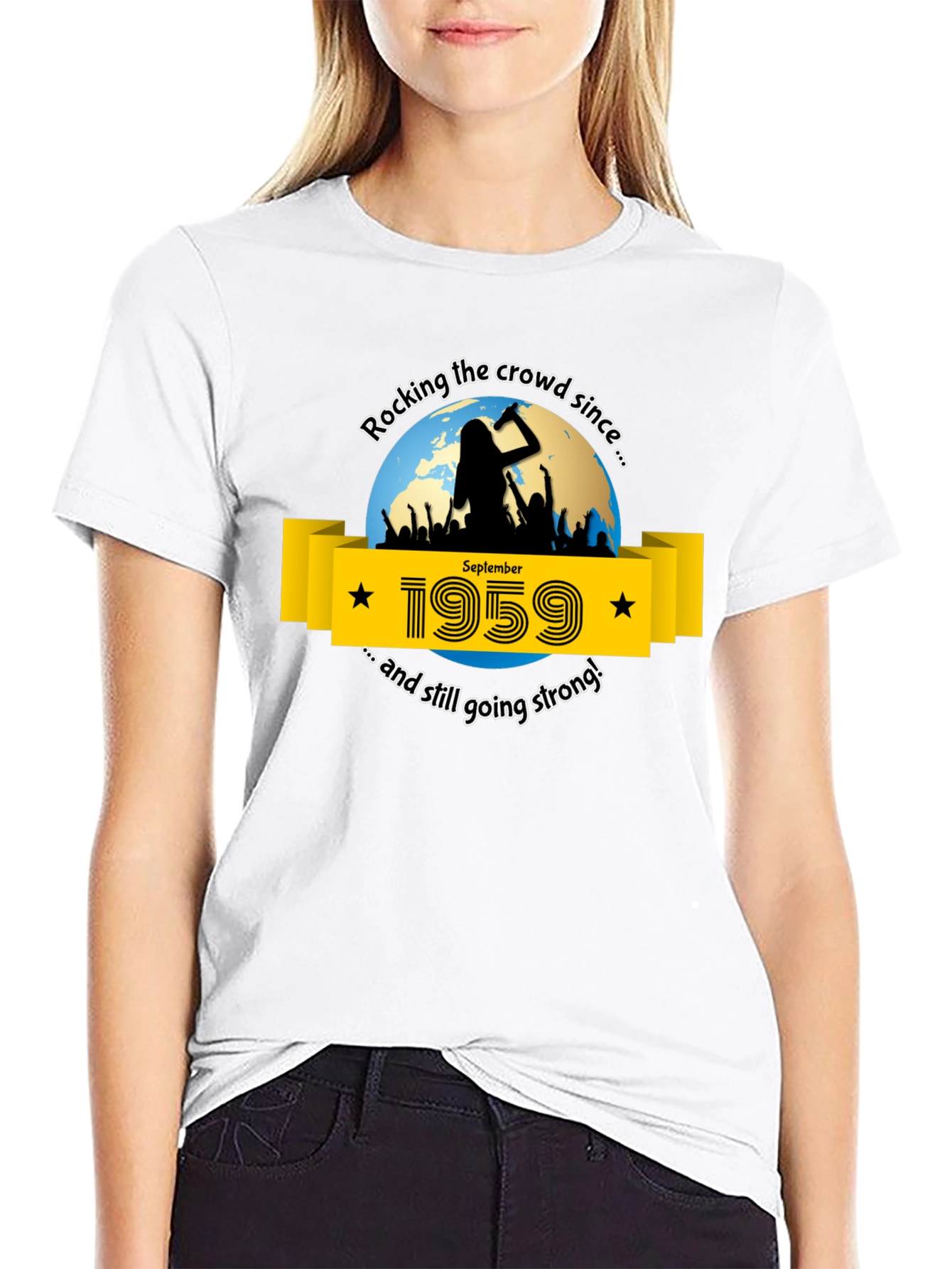 Rocking Since 1959 T-Shirt - September Birthday Tee