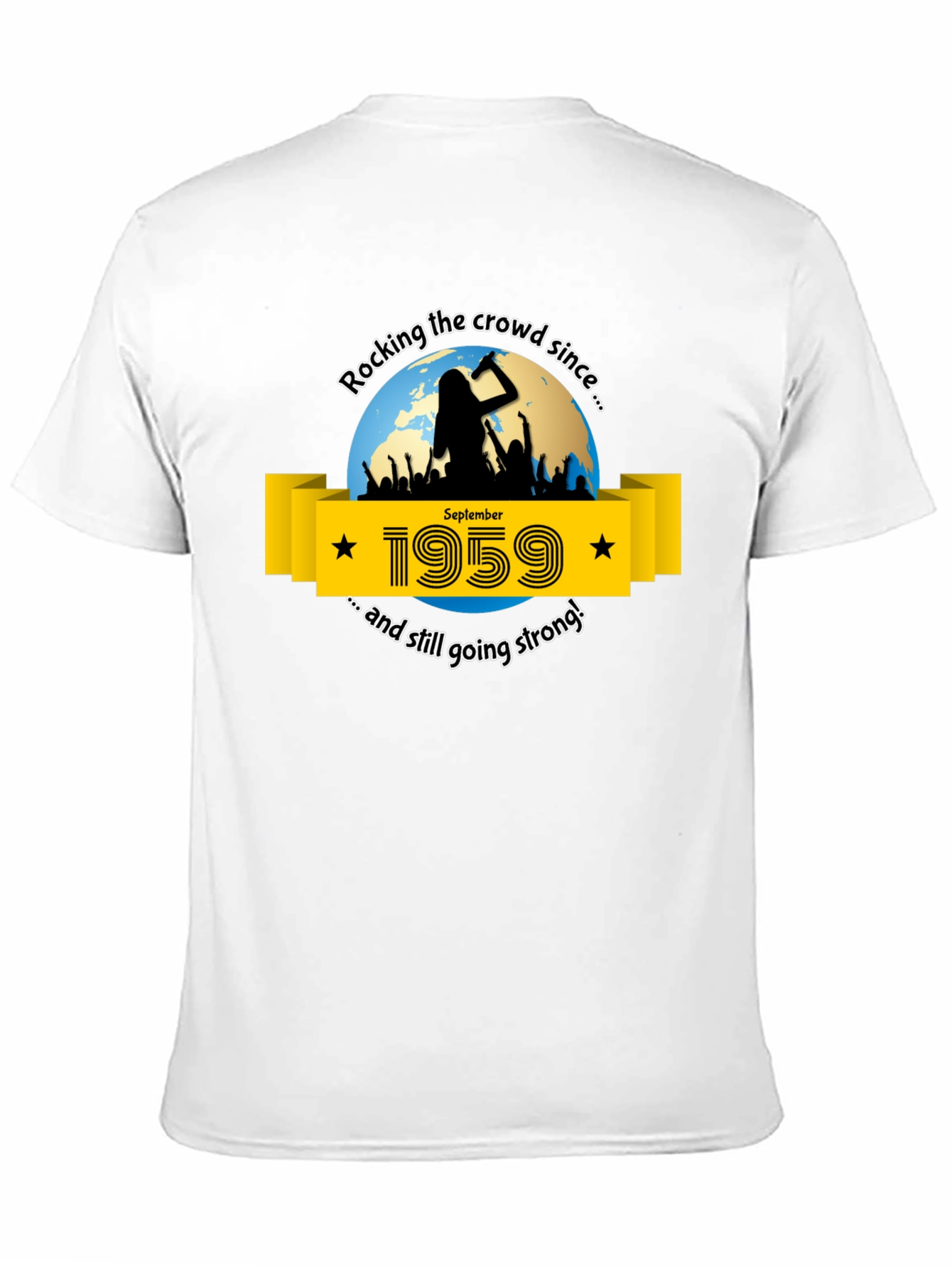 Rocking Since 1959 T-Shirt - September Birthday Tee