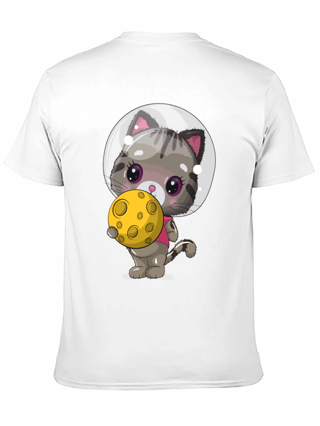 Astronaut Cat T-Shirt - Cute Kitten in Space