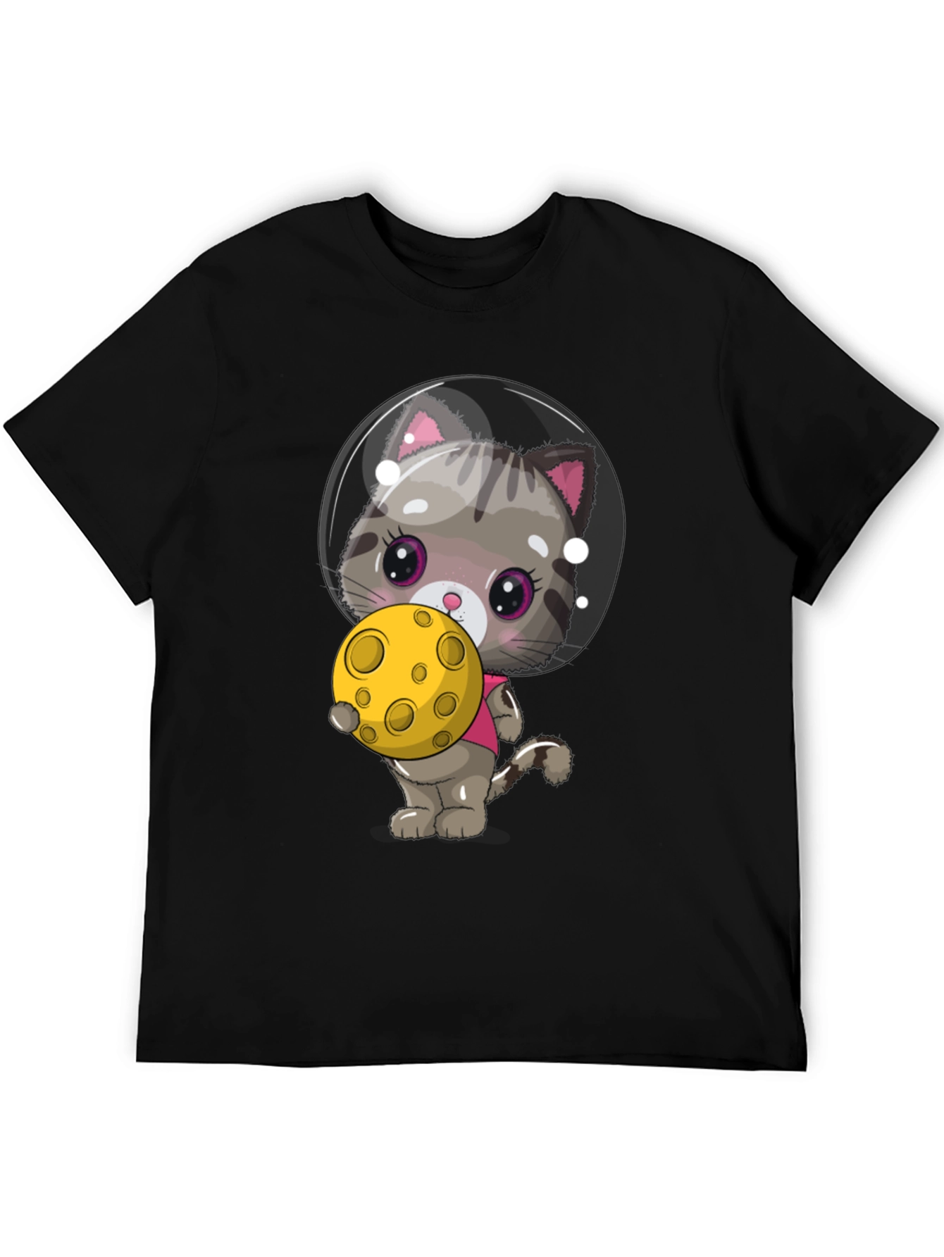 Astronaut Cat T-Shirt - Cute Kitten in Space