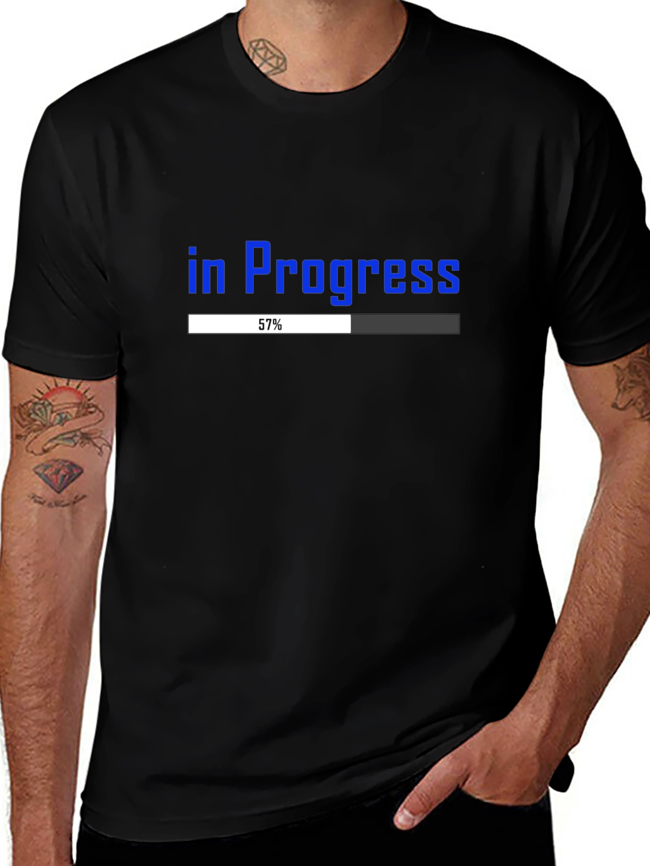 In Progress Loading Bar T-Shirt - Geeky Novelty Tee