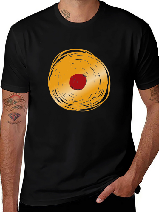 Retro Vinyl Record Graphic Tee - Cool Music Lover Shirt