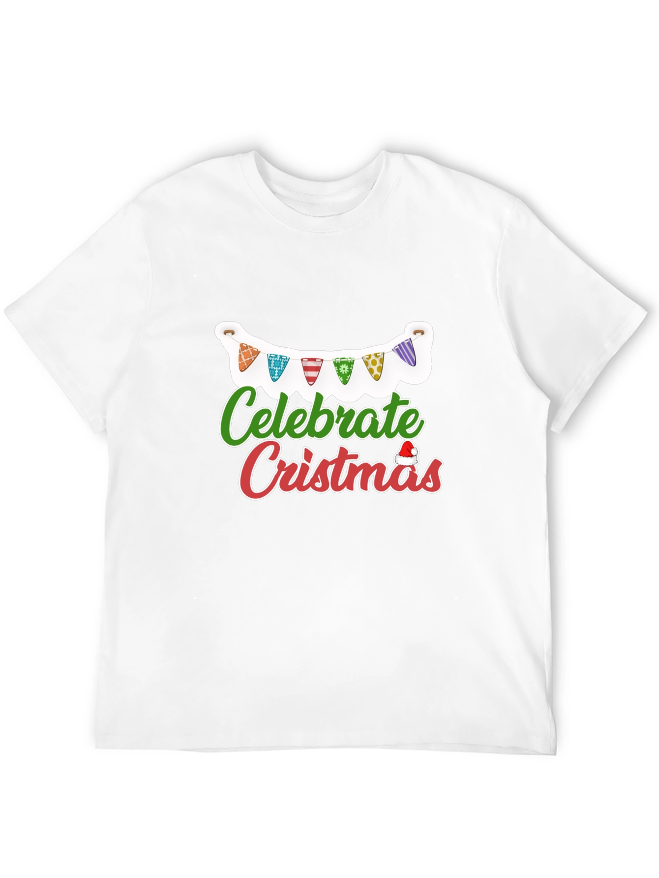 Celebrate Christmas T-Shirt Black Holiday Festive