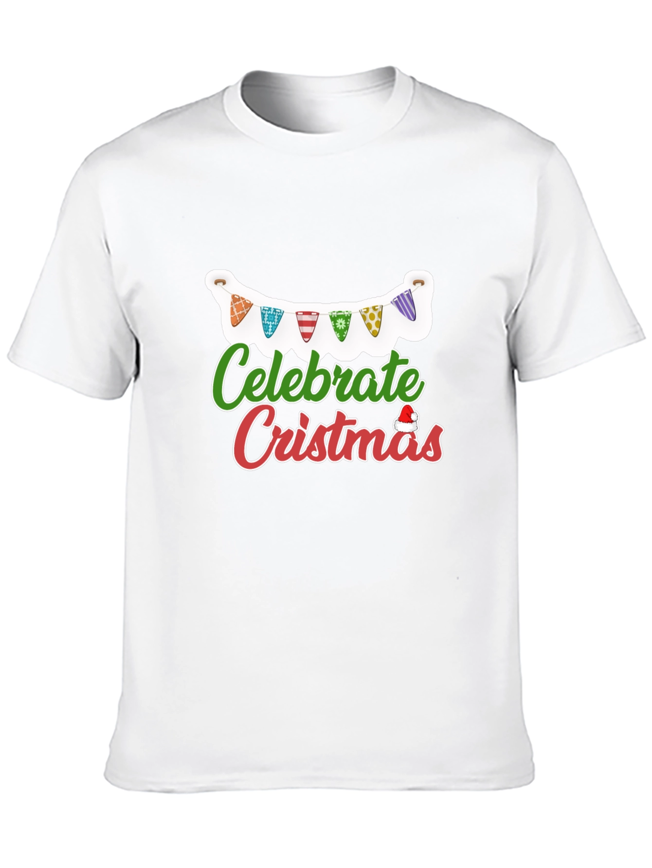 Celebrate Christmas T-Shirt Black Holiday Festive