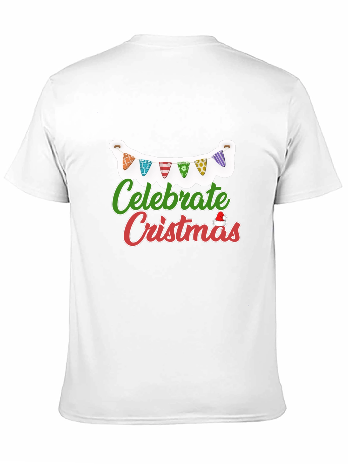 Celebrate Christmas T-Shirt Black Holiday Festive