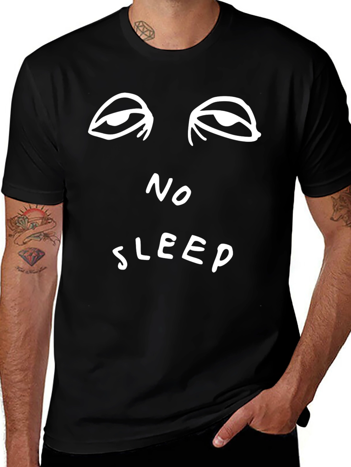 No Sleep Graphic Tee - Black