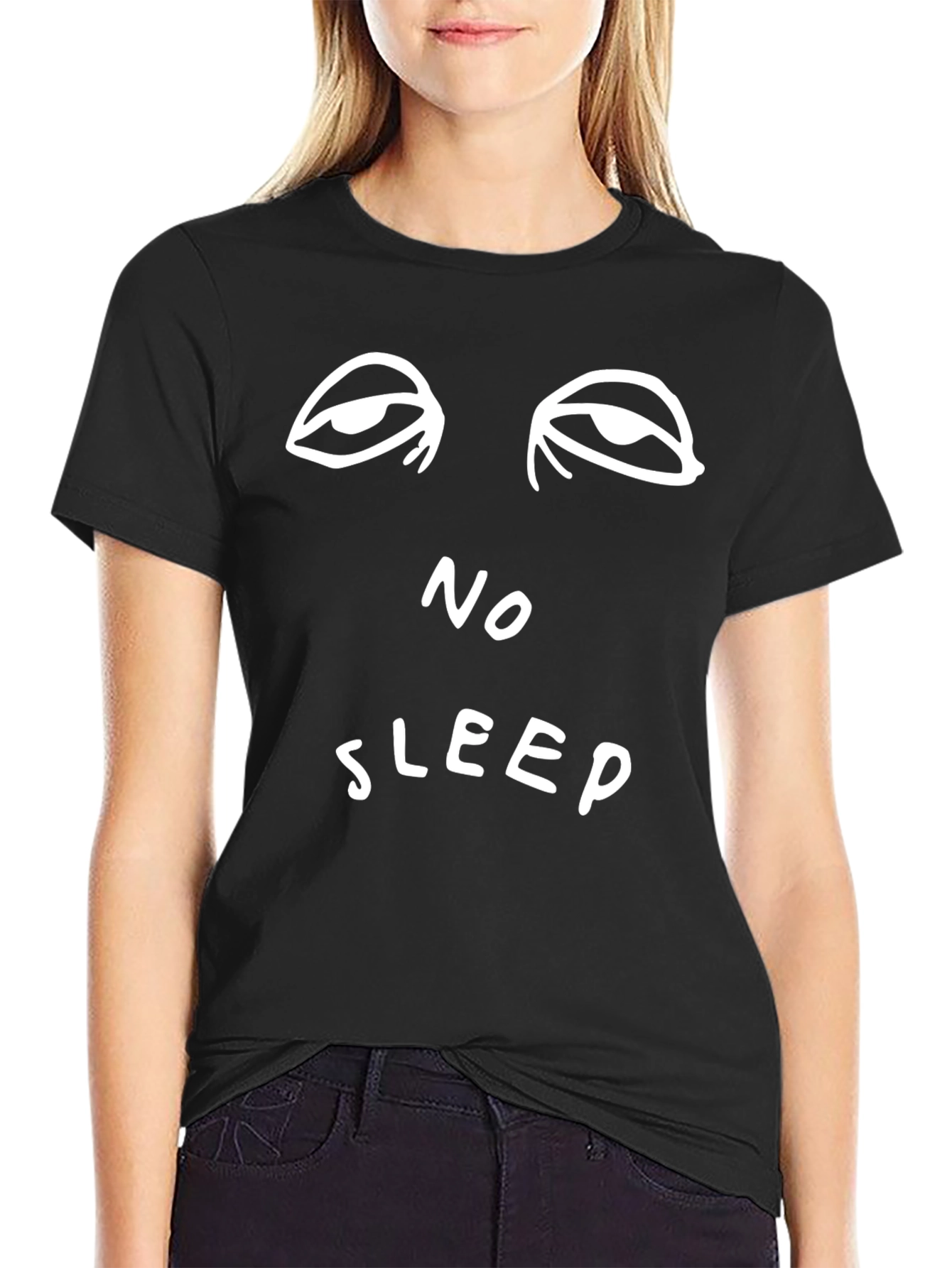 No Sleep Graphic Tee - Black