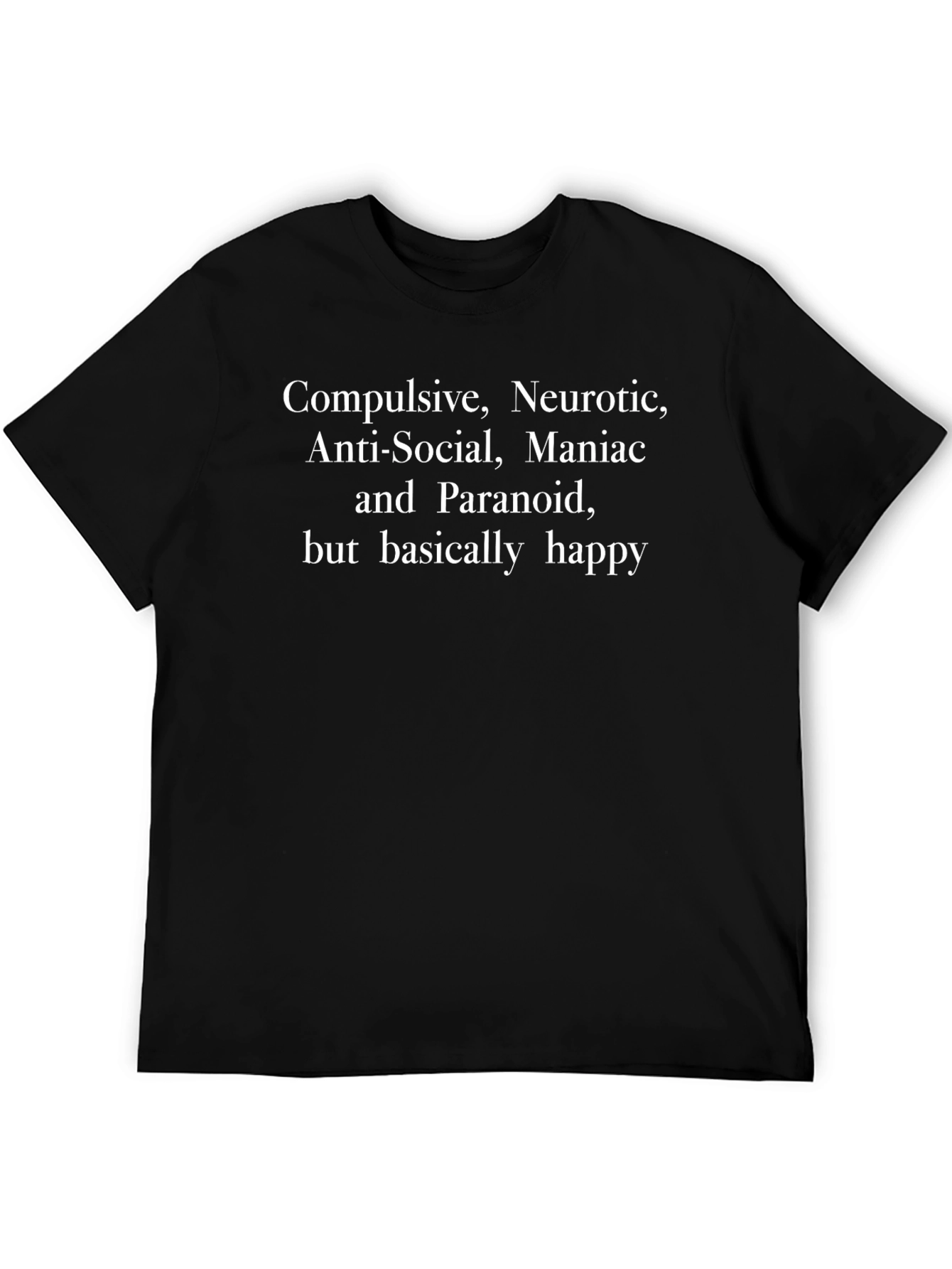 Funny Personality Black T-Shirt