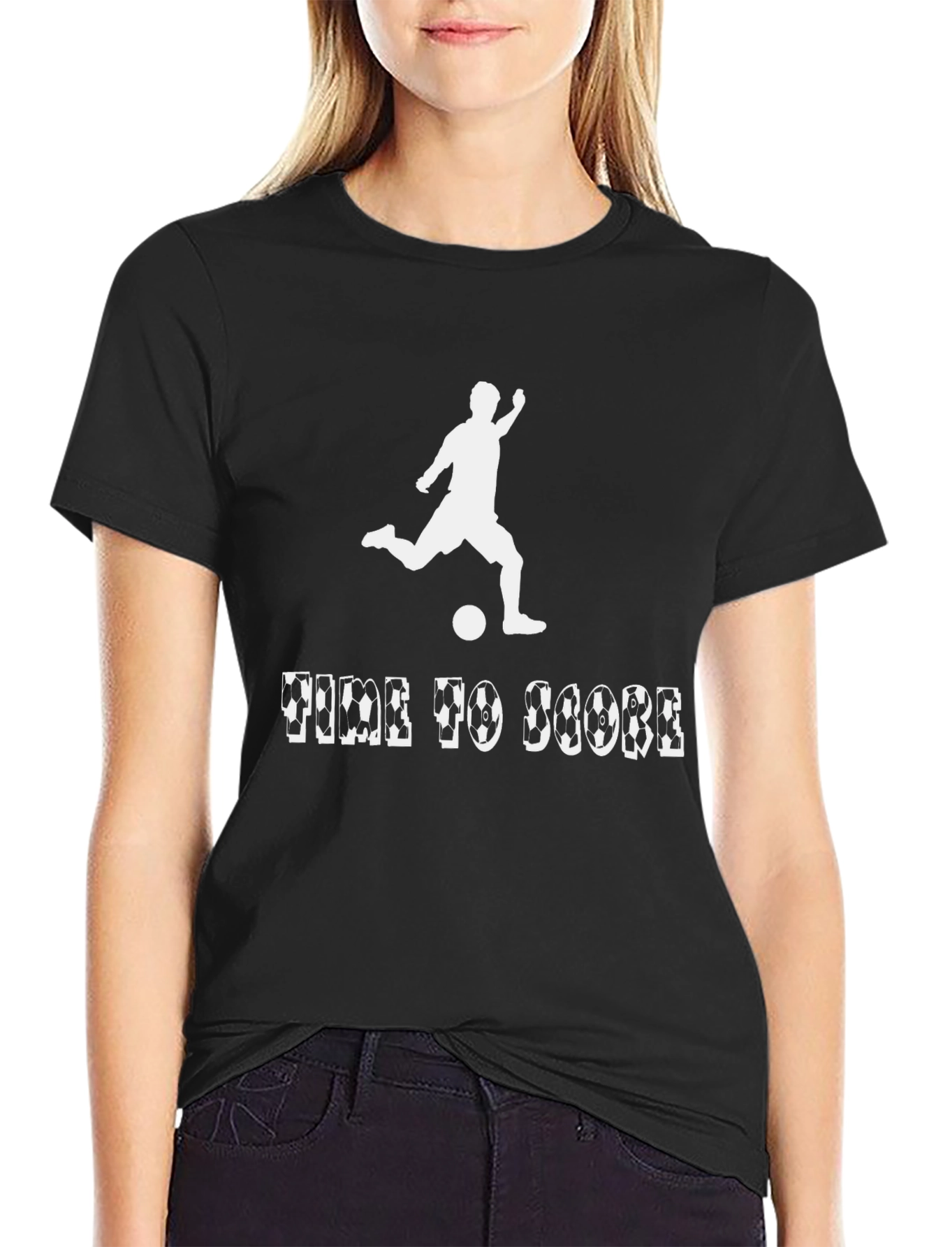 Time to Score Soccer Graphic T-Shirt
