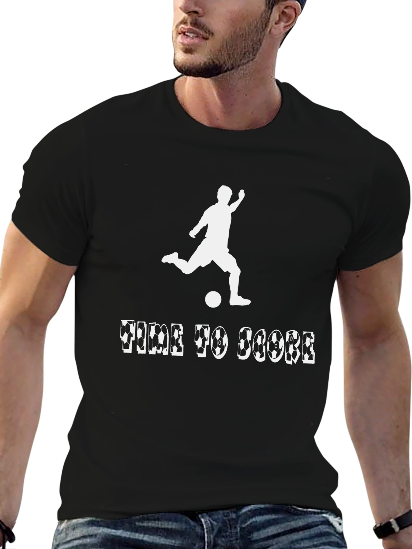 Time to Score Soccer Graphic T-Shirt
