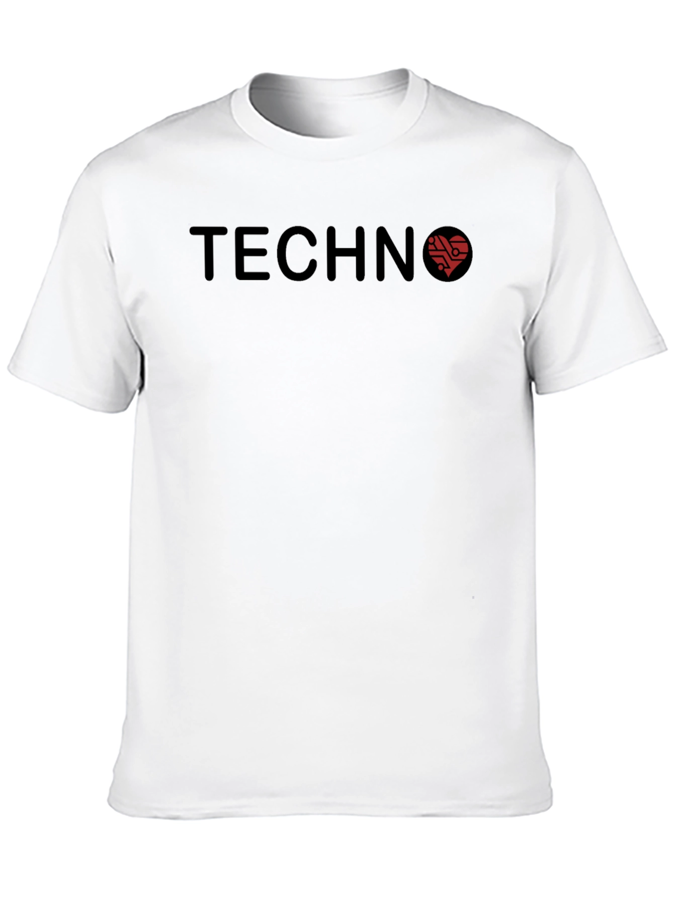 Techno Heartbeat Graphic Tee - Stylish Music Lover Shirt