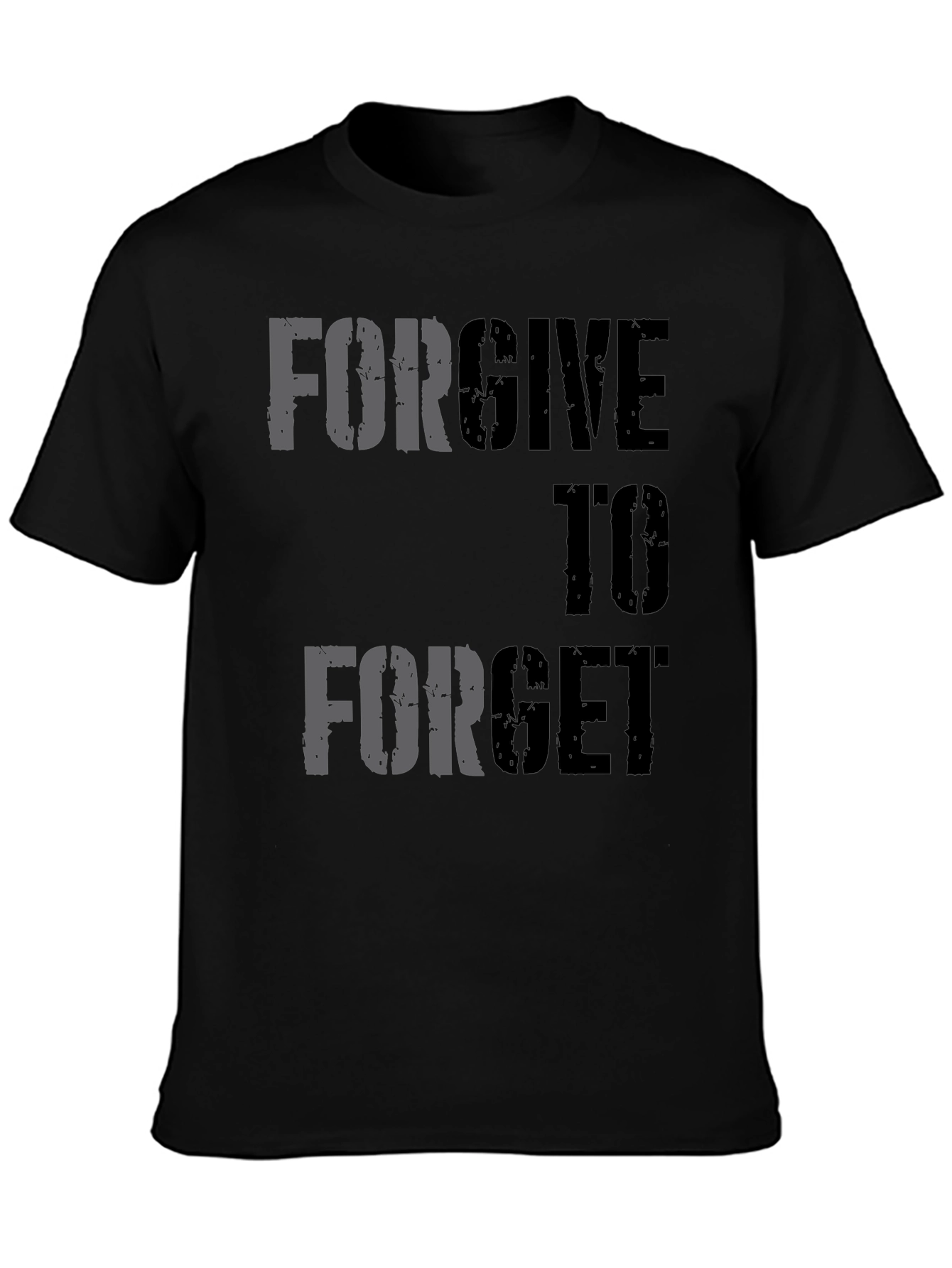 Forgive to Forget Graphic Tee - Black