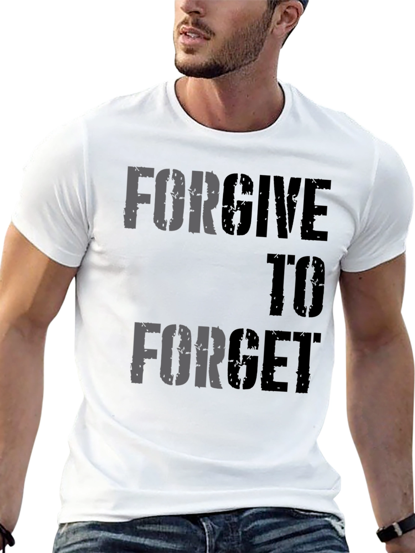 Forgive to Forget Graphic Tee - Black