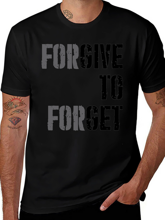 Forgive to Forget Graphic Tee - Black
