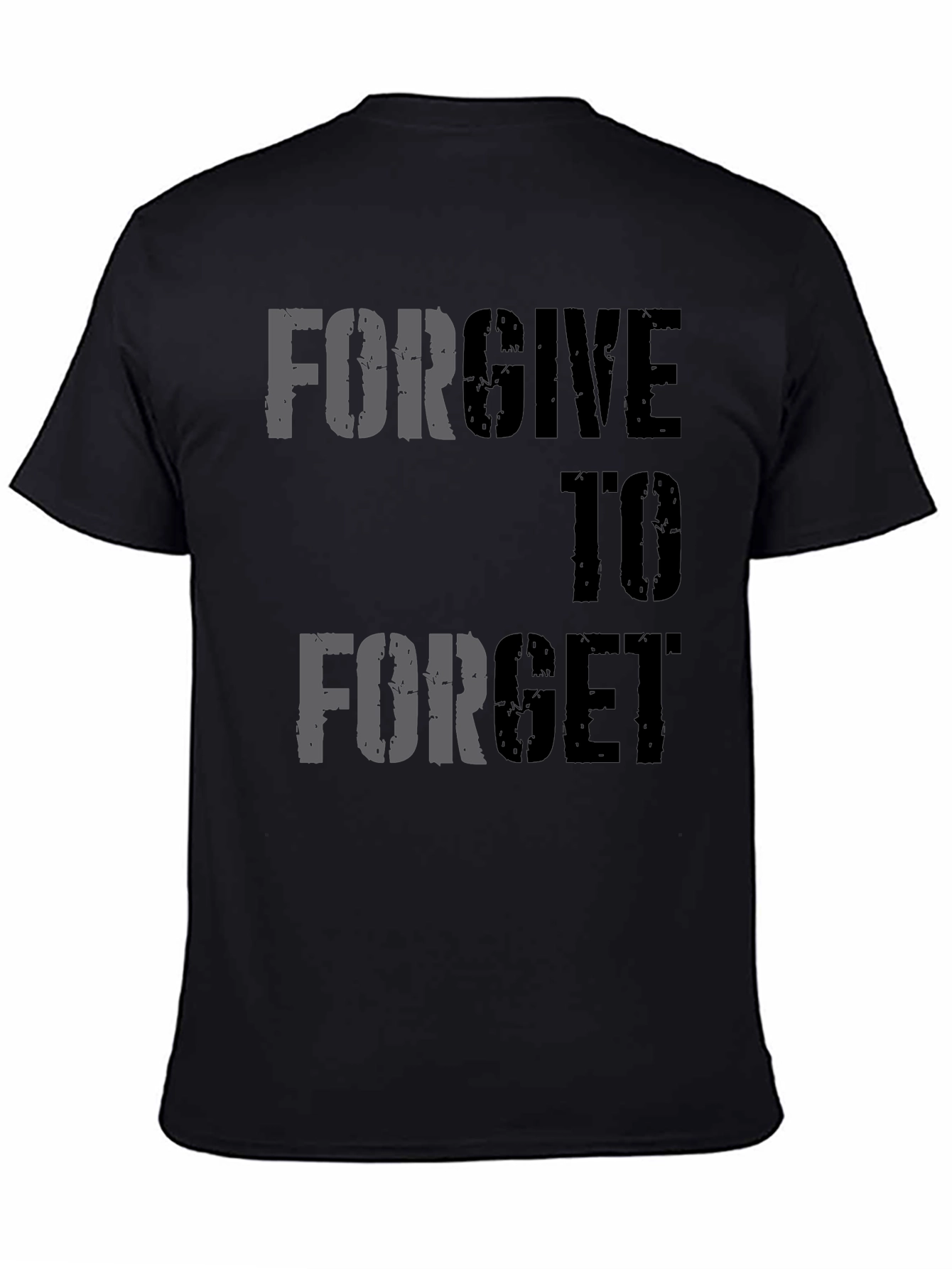 Forgive to Forget Graphic Tee - Black