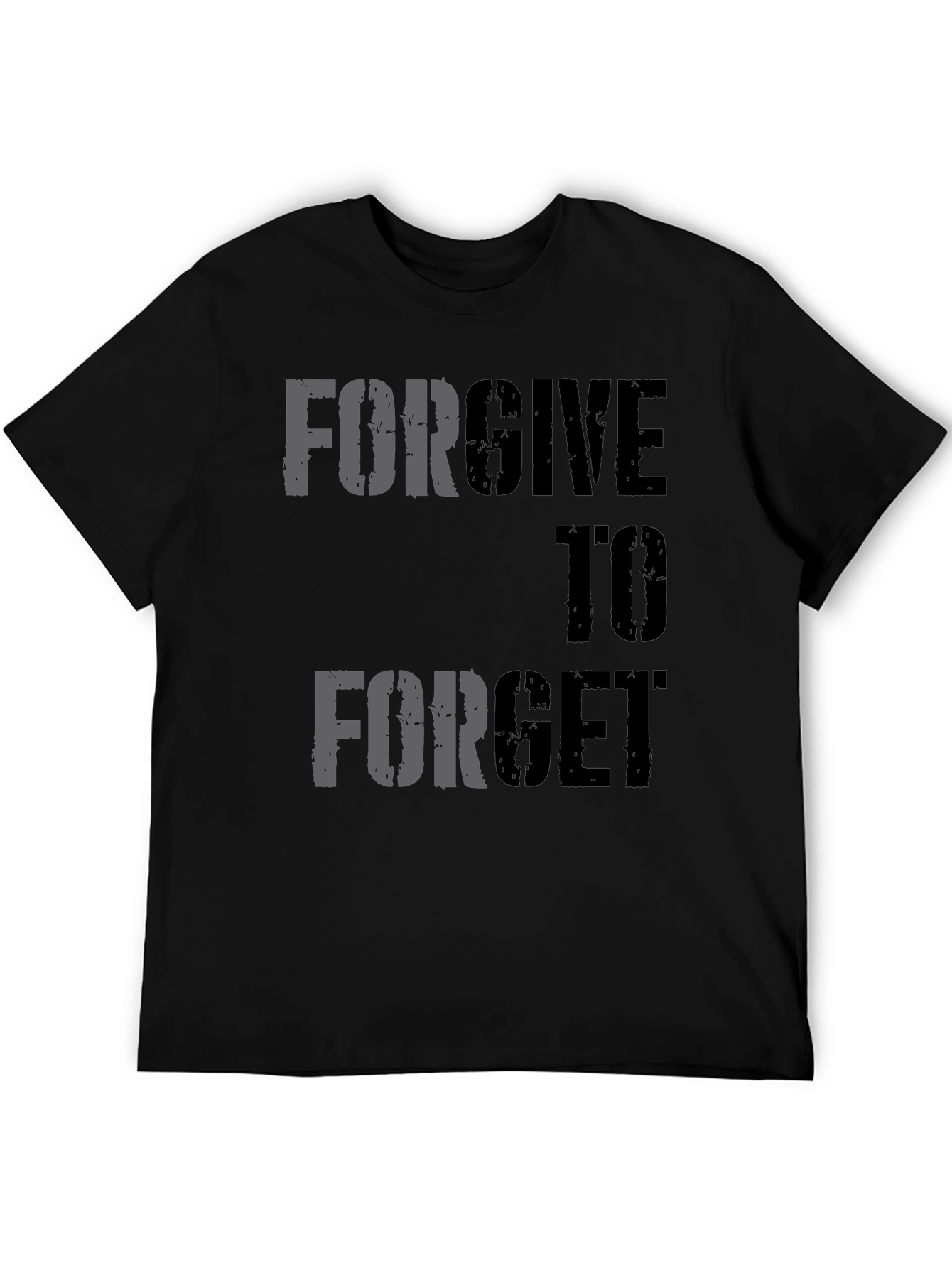 Forgive to Forget Graphic Tee - Black