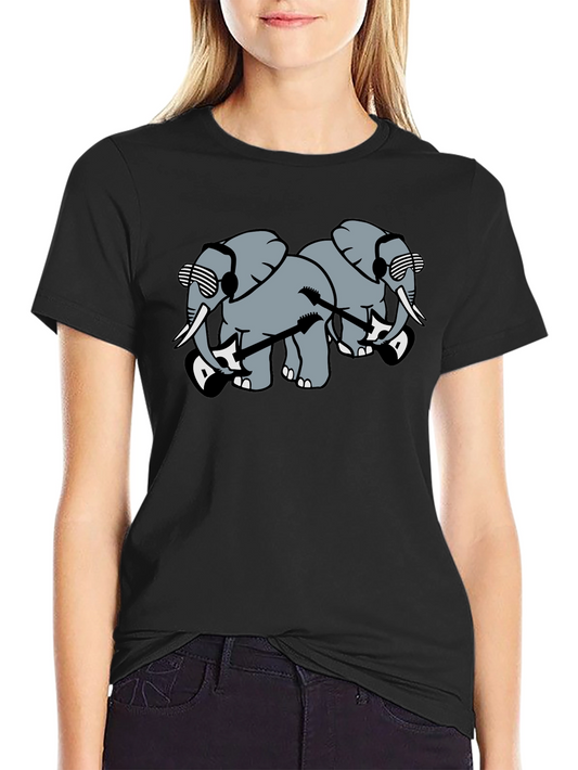 Cool Elephant Band T-Shirt - Black