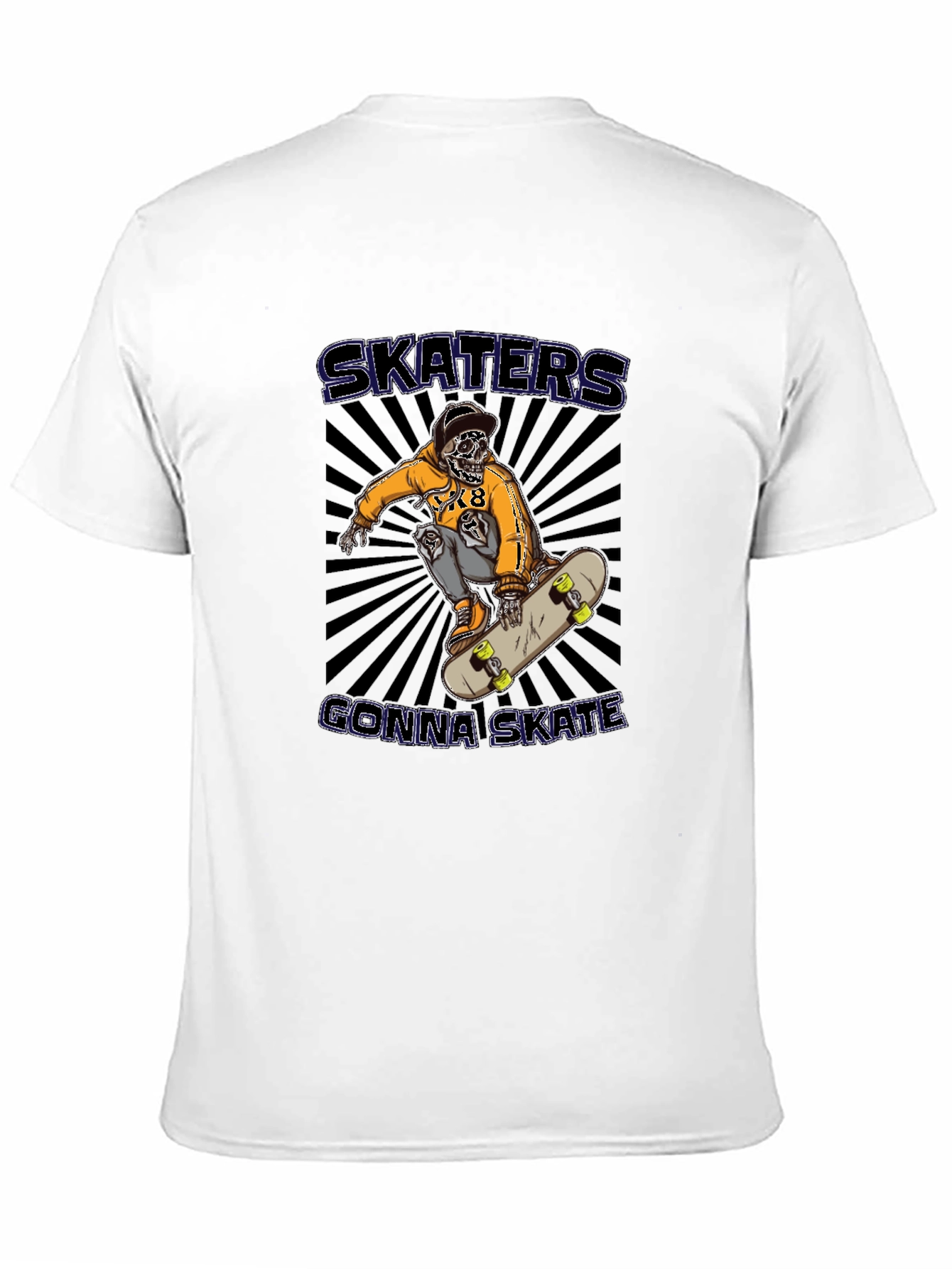 Skaters Gonna Skate Black Graphic Tee