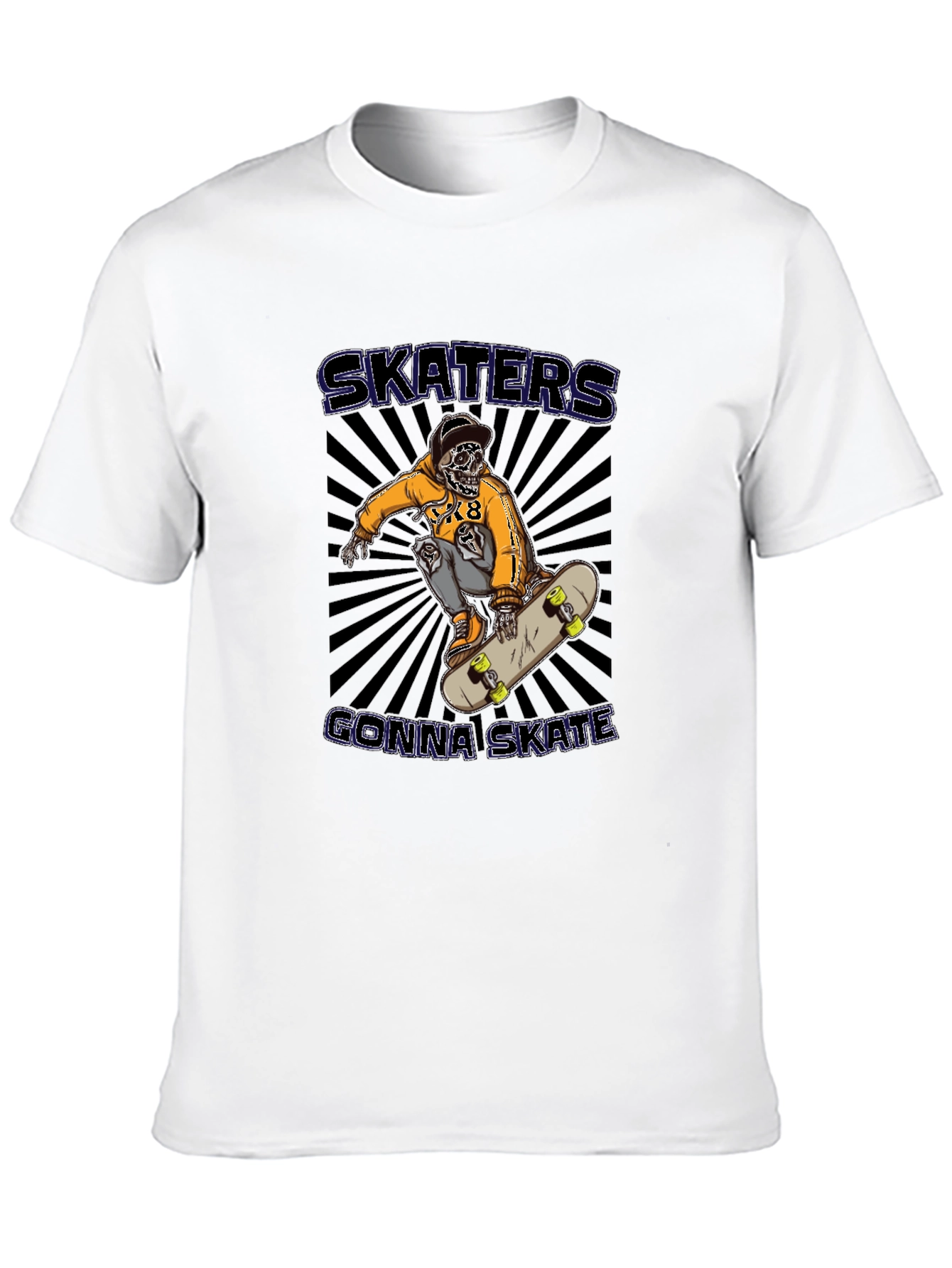 Skaters Gonna Skate Black Graphic Tee