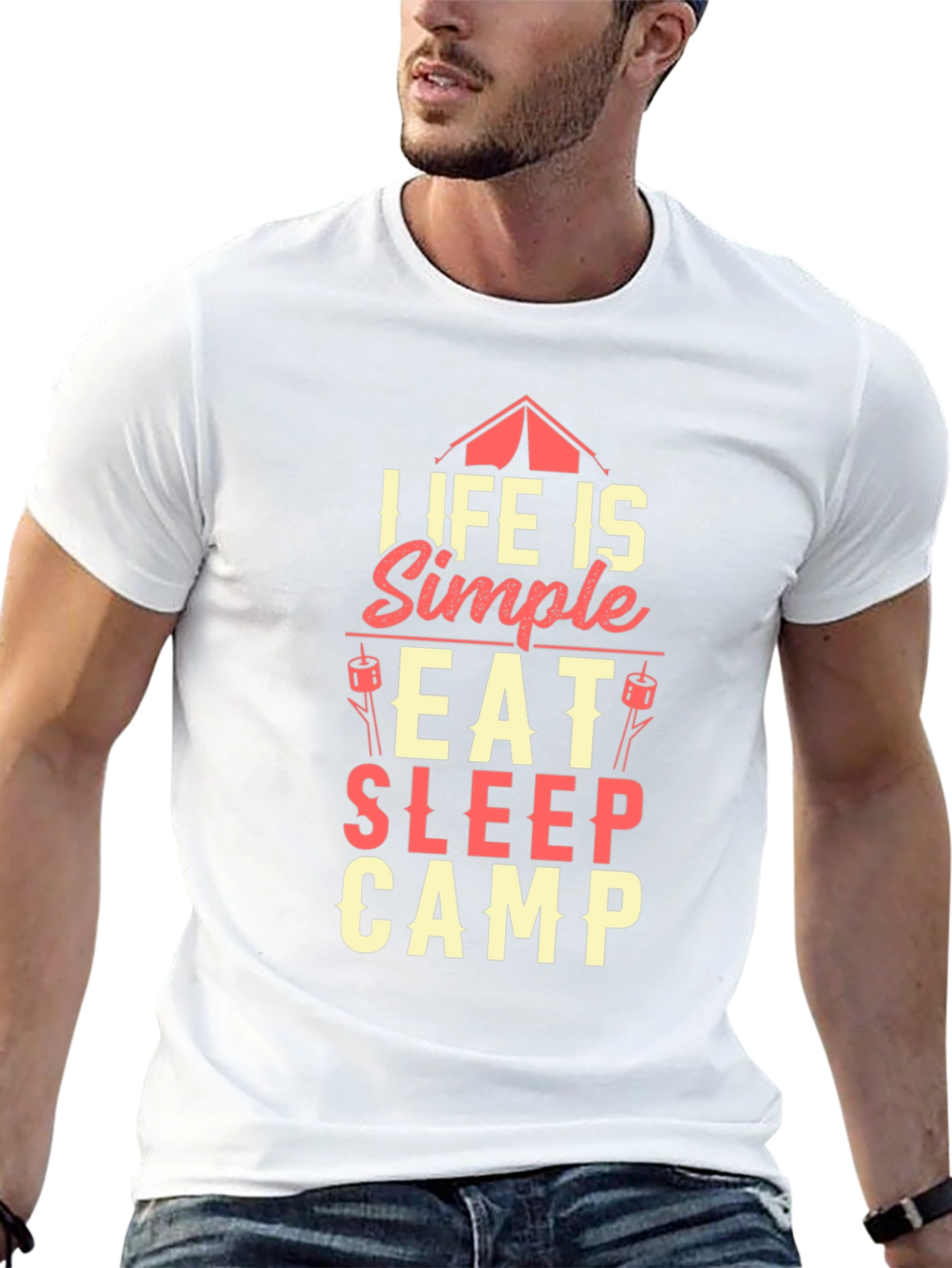 Life is Simple Camping Graphic Tee