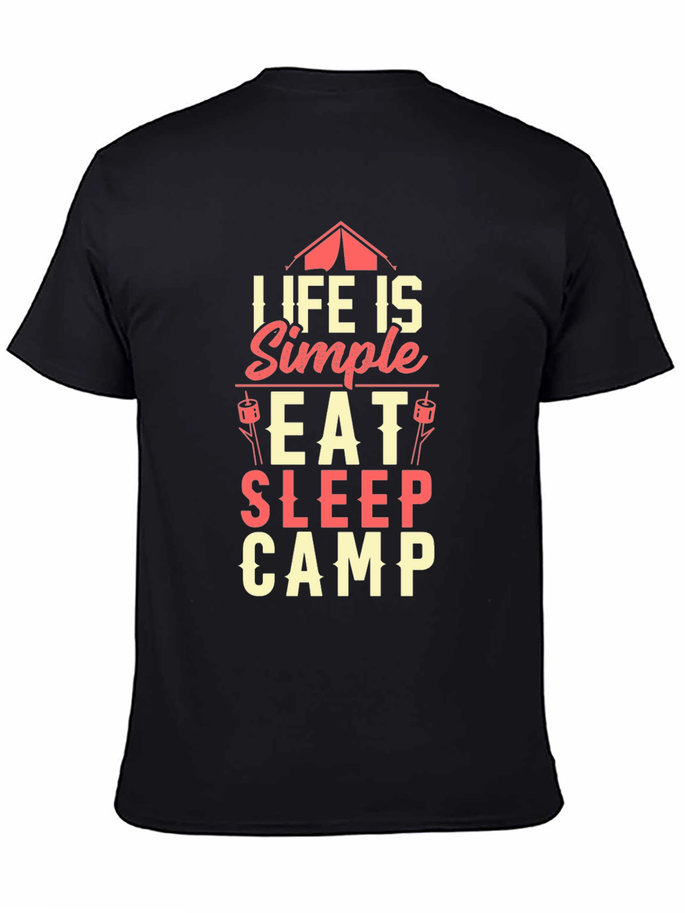 Life is Simple Camping Graphic Tee