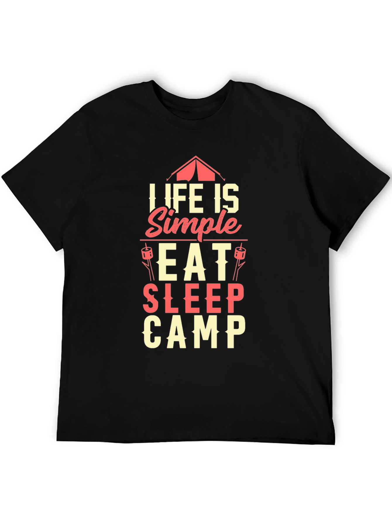 Life is Simple Camping Graphic Tee