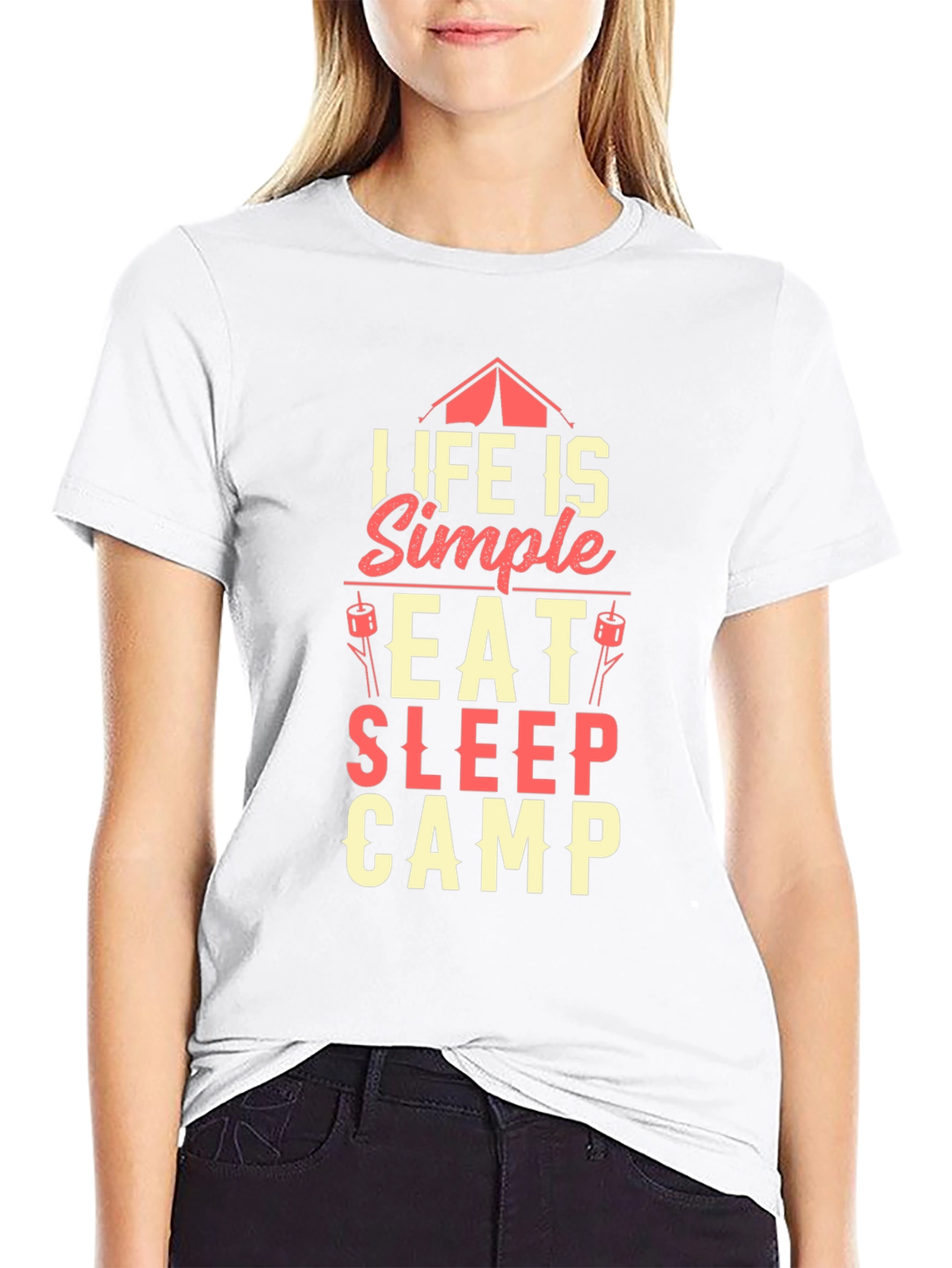 Life is Simple Camping Graphic Tee