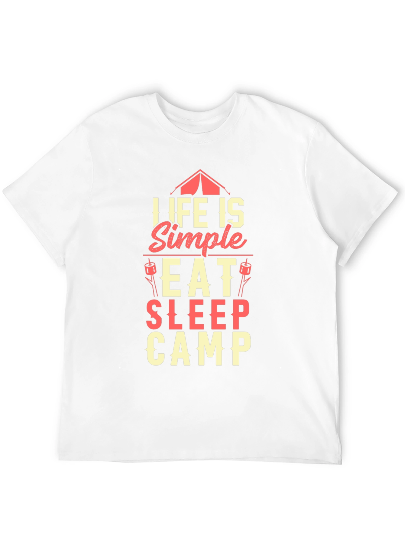 Life is Simple Camping Graphic Tee