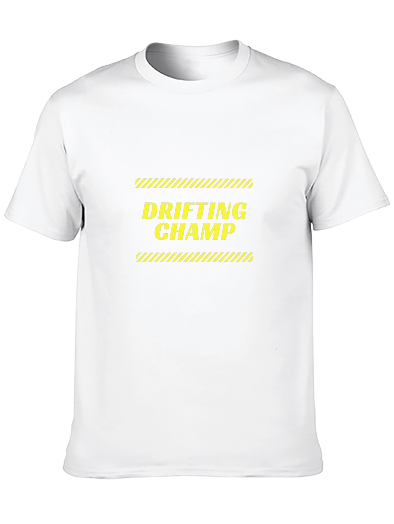 Drifting Champ Graphic Tee - Black Cotton T-Shirt