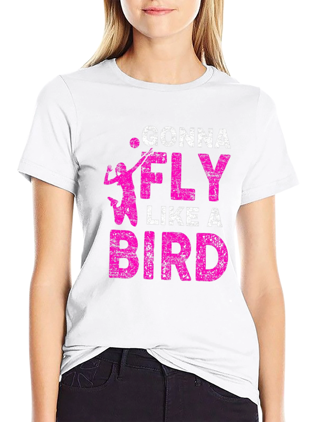 Gonna Fly Like A Bird Volleyball T-Shirt