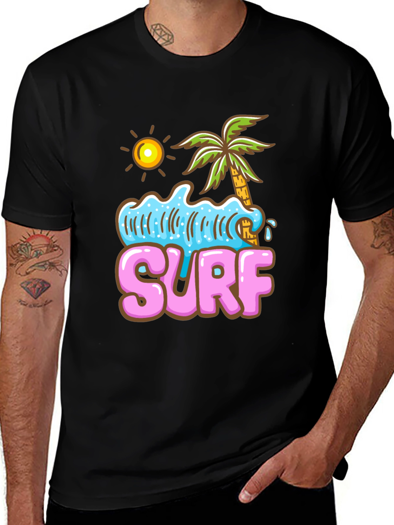Surf T-Shirt - Beach Summer Graphic Tee