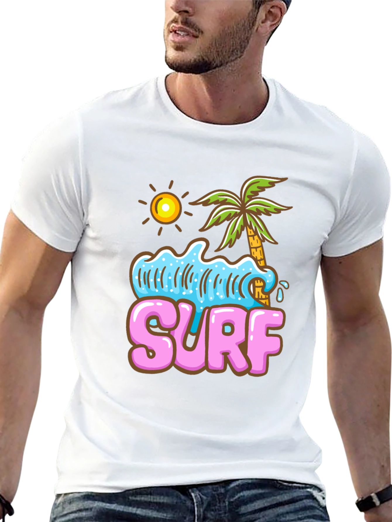 Surf T-Shirt - Beach Summer Graphic Tee