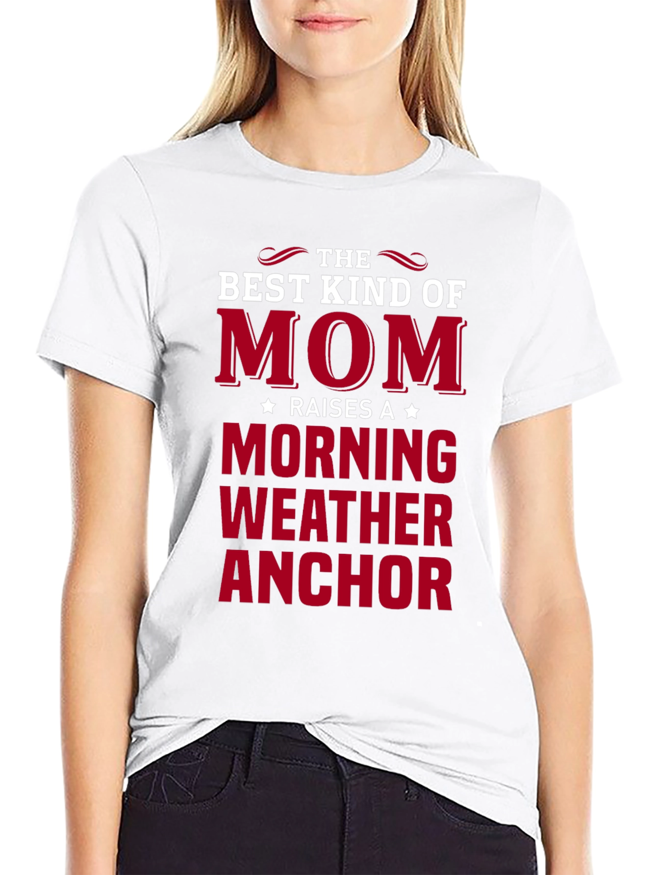 Mom Morning Weather Anchor T-Shirt
