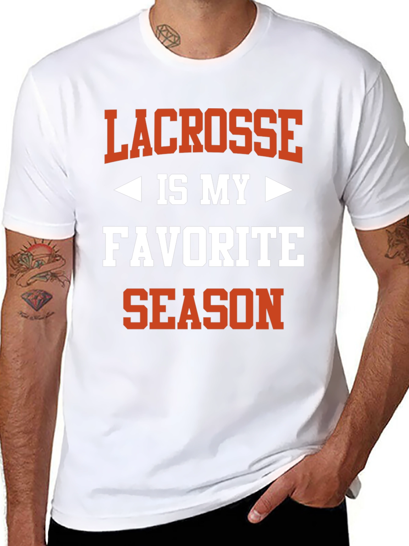 Lacrosse is My Favorite Season Graphic T-Shirt